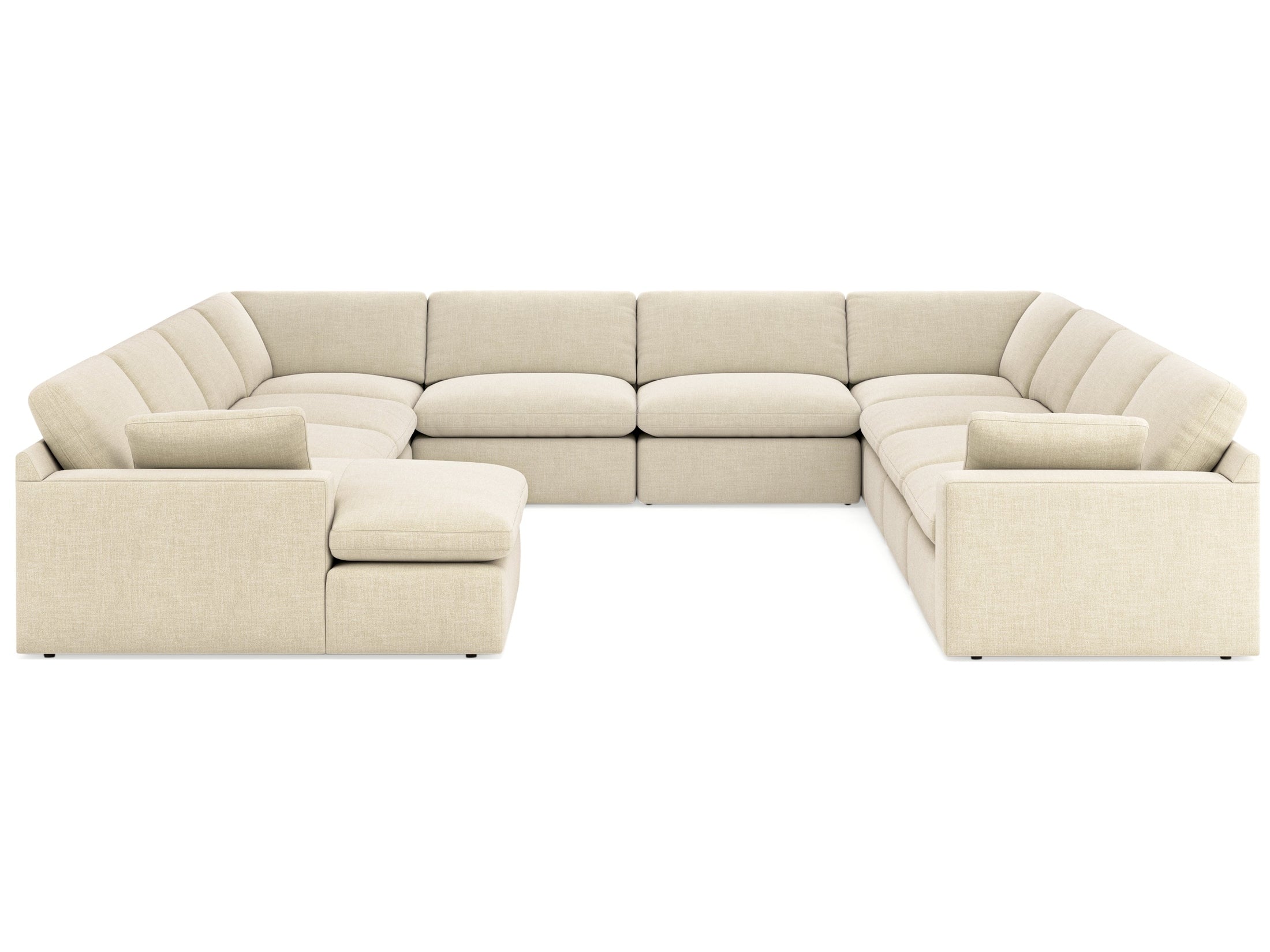 Elyza Linen 10-Piece Sectional