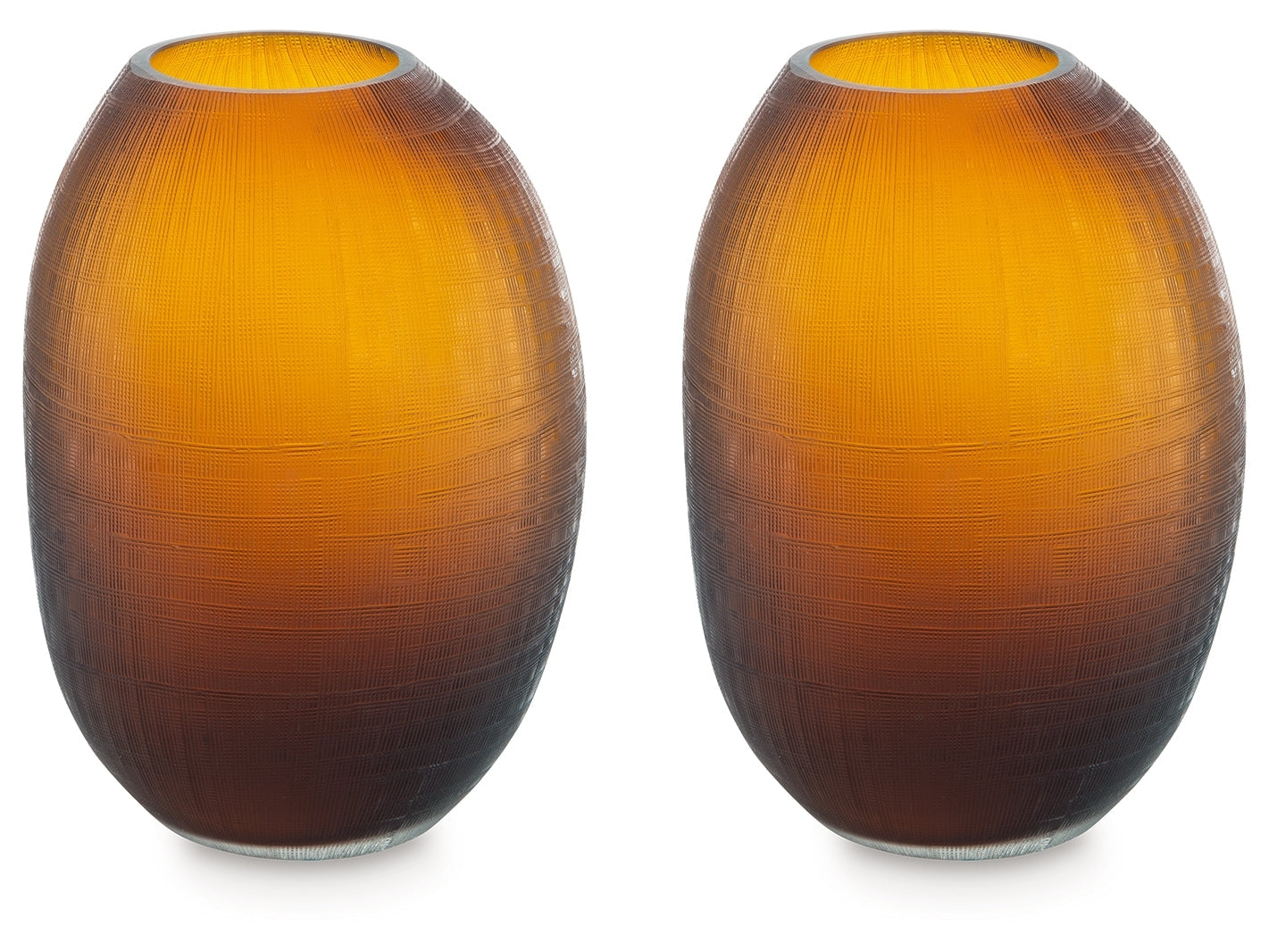 Embersen Amber Vase (11''H)