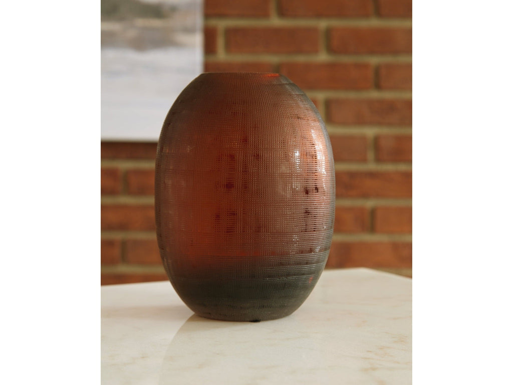 Embersen Amber Vase (7.75"H) (Set of 2)