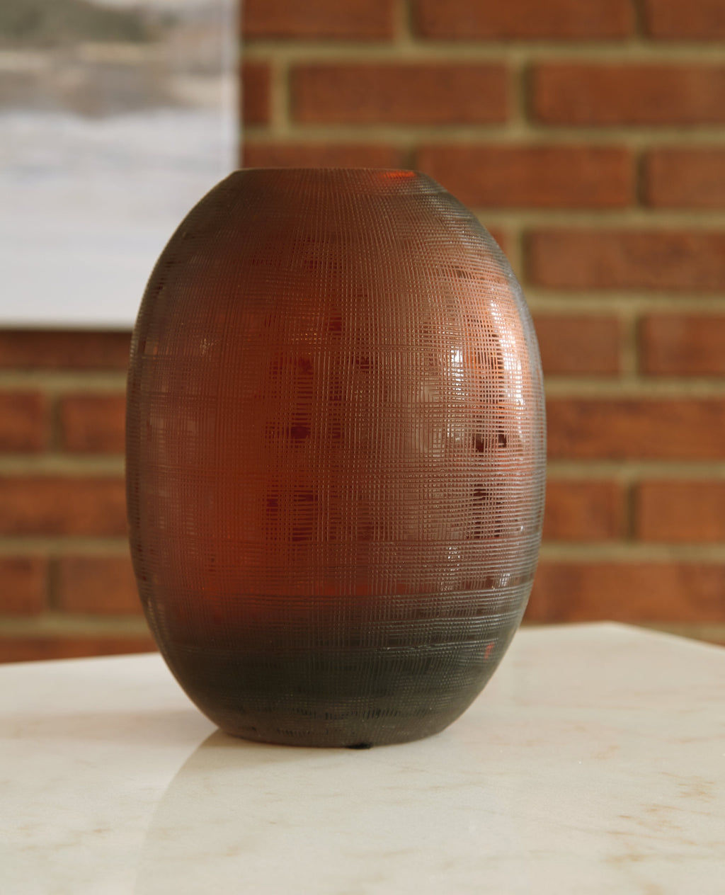 Embersen Amber Vase (8''H)