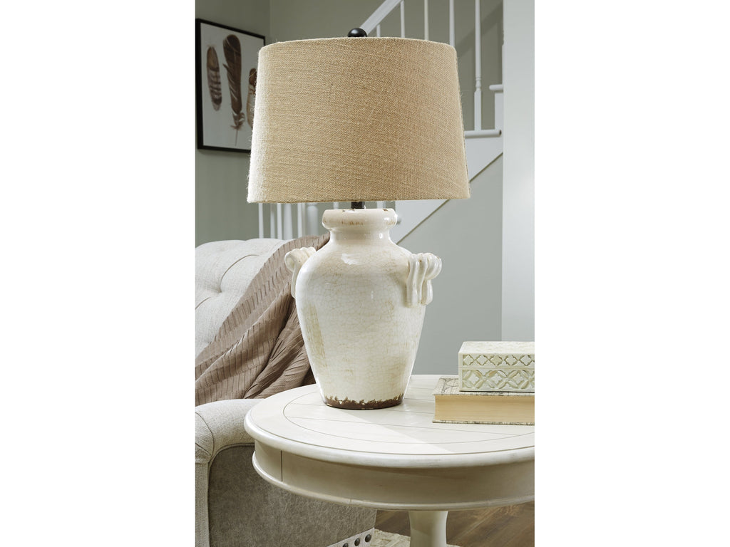 Emelda Cream Table Lamp (Set of 2)