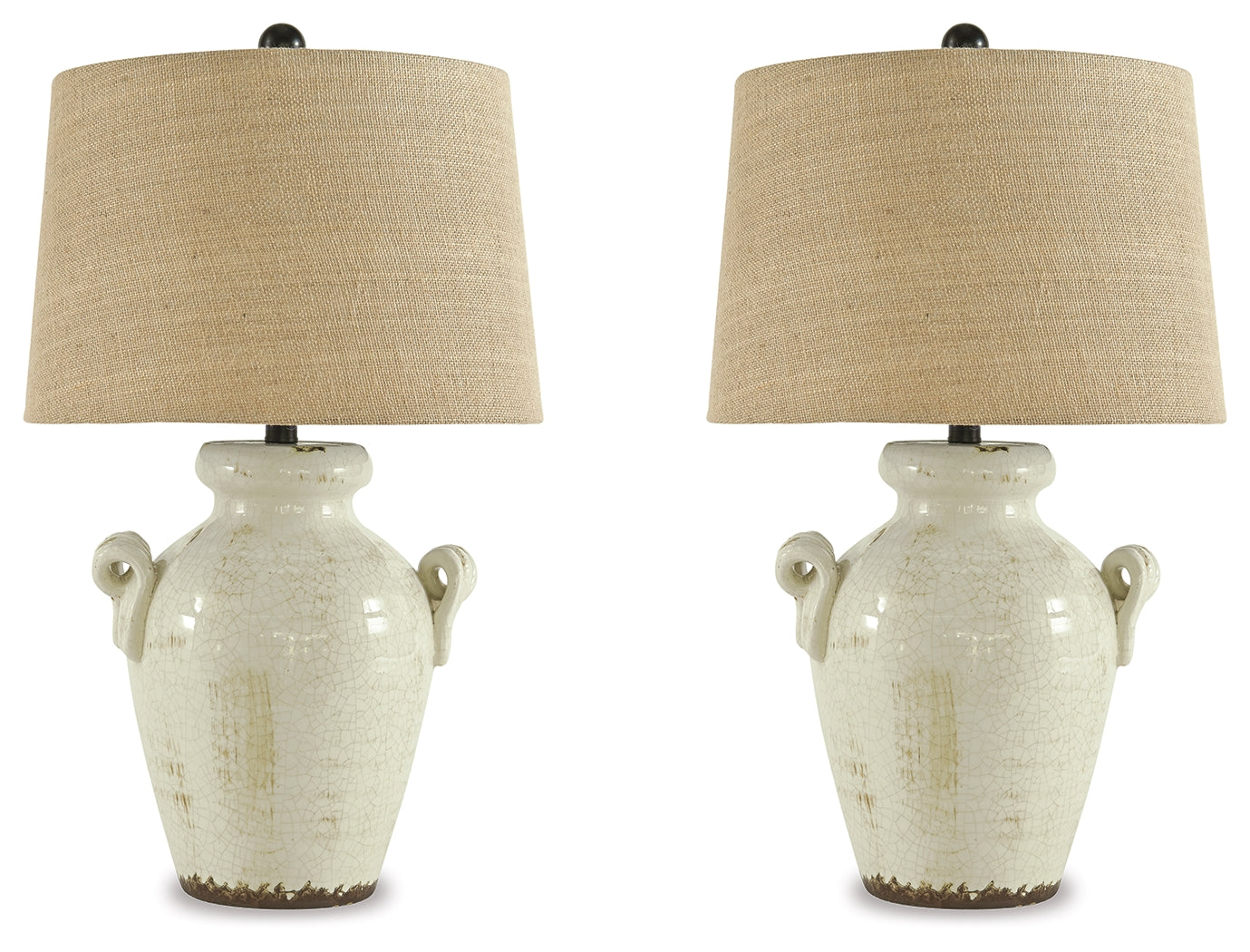 Emelda Cream Table Lamp (Set of 2)