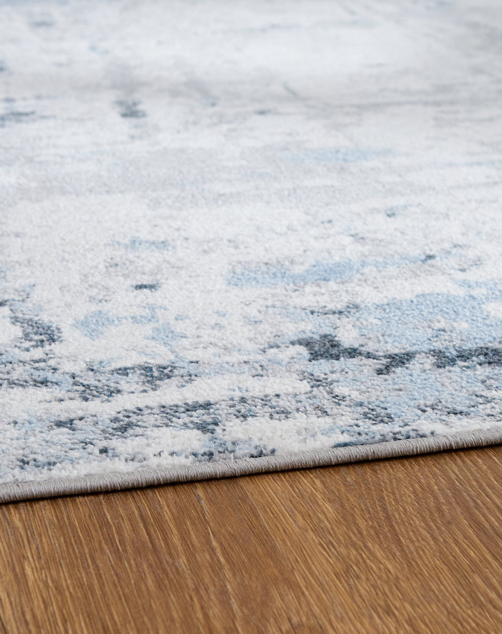 Emertonly Blue/White/Gray Washable Medium Rug