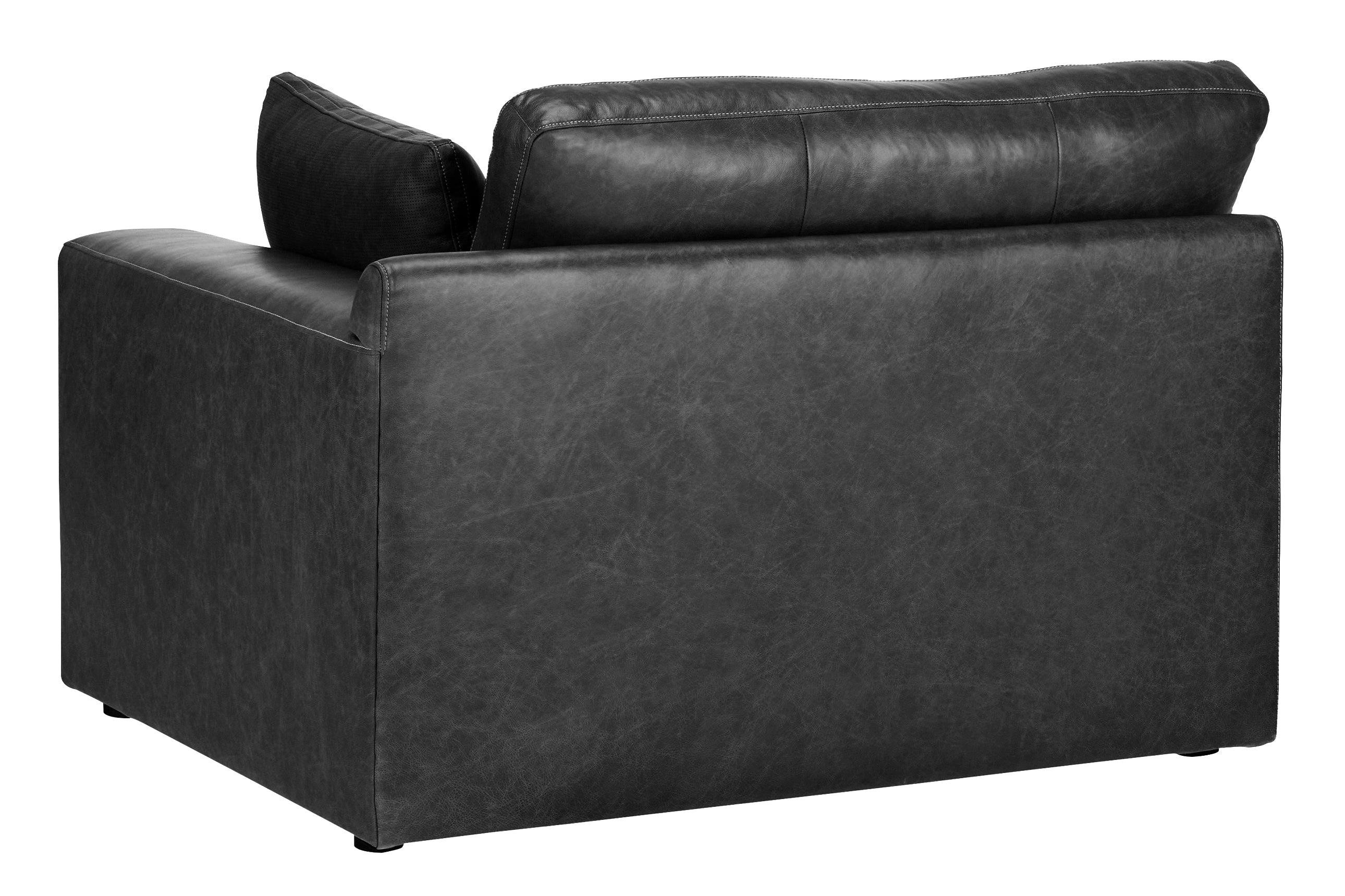 Emilia Black Leather Modular Sectional Units