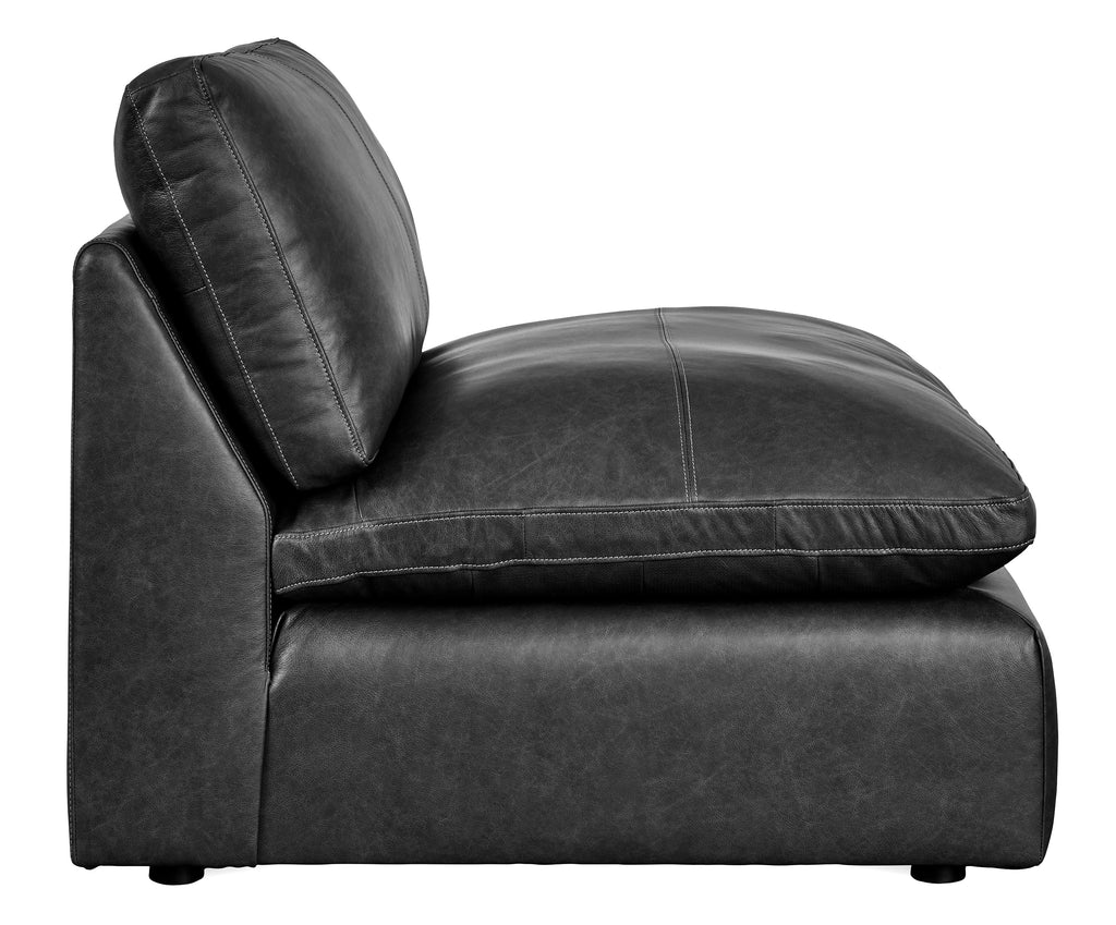 Emilia Black Leather Modular Sectional Units