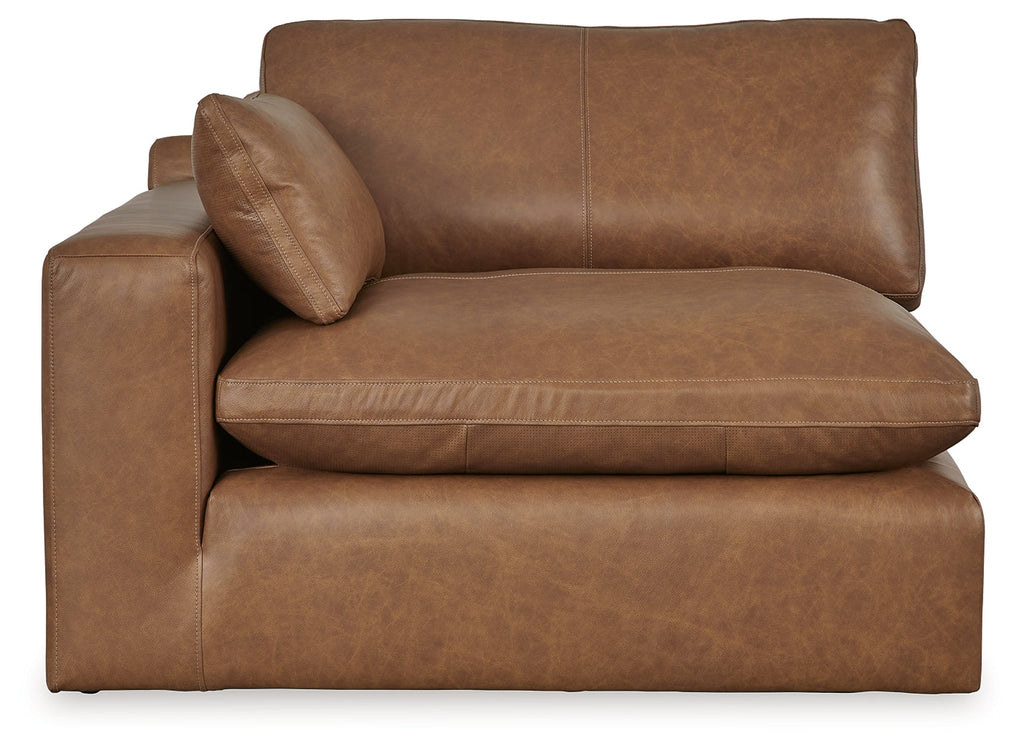 Emilia Caramel 5-Piece Sectional and Ottoman