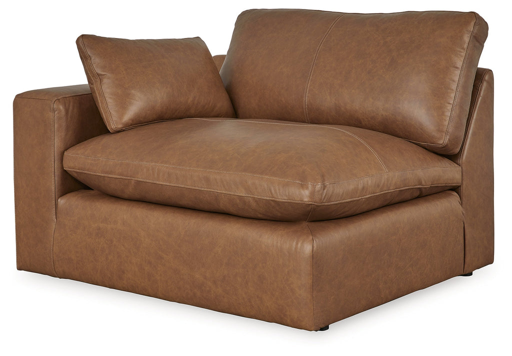Emilia Caramel 5-Piece Sectional and Ottoman