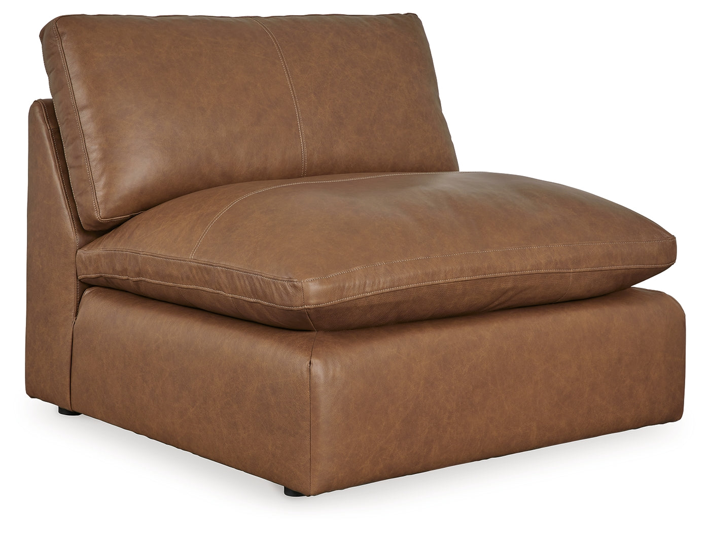 Emilia Caramel 5-Piece Sectional and Ottoman