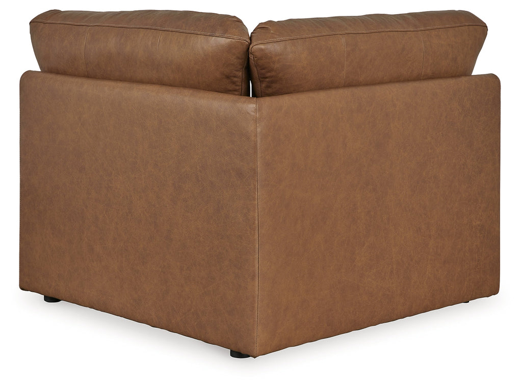 Emilia Caramel 5-Piece Sectional and Ottoman