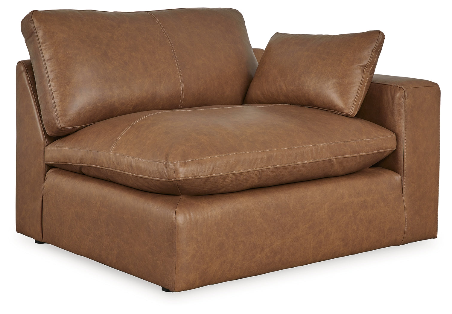 Emilia Caramel 5-Piece Sectional and Ottoman