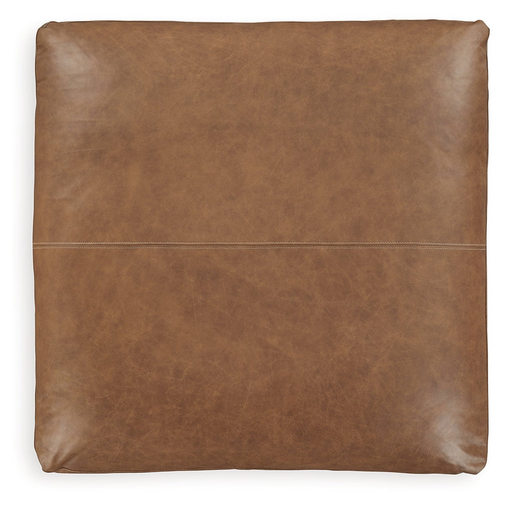 Emilia Caramel 5-Piece Sectional and Ottoman
