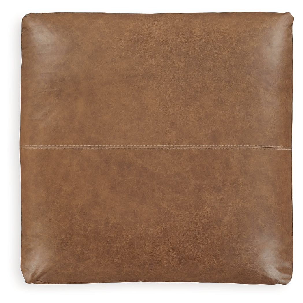 Emilia Caramel 5-Piece Sectional and Ottoman