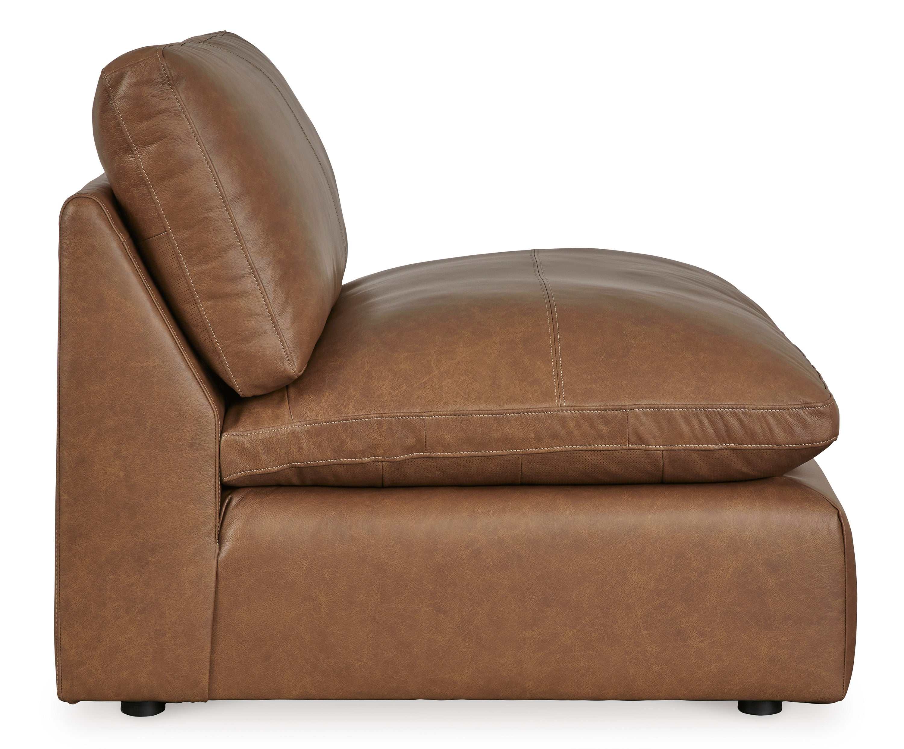 Emilia Caramel Leather Modular Sectional Units