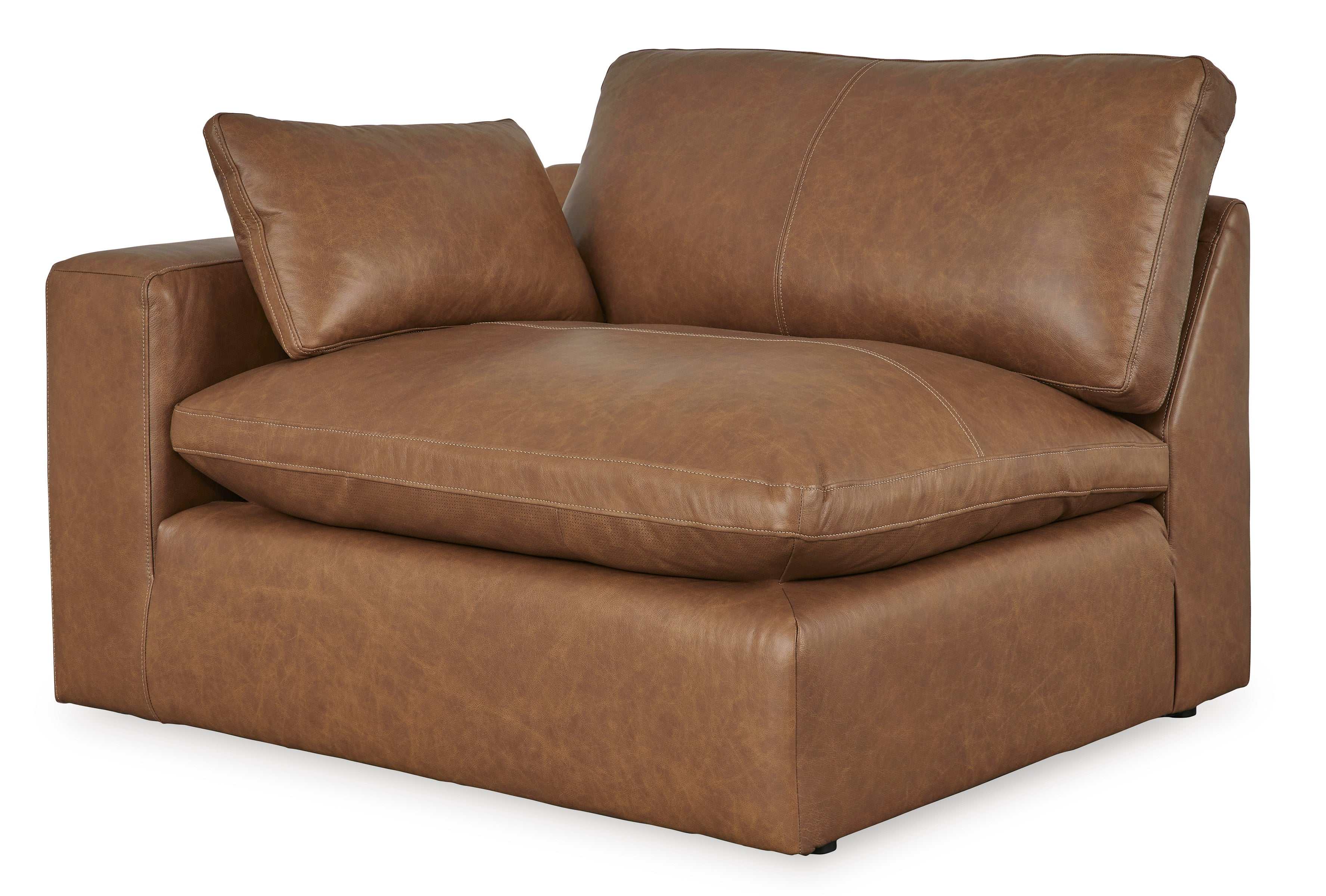Emilia Caramel Leather Modular Sectional Units