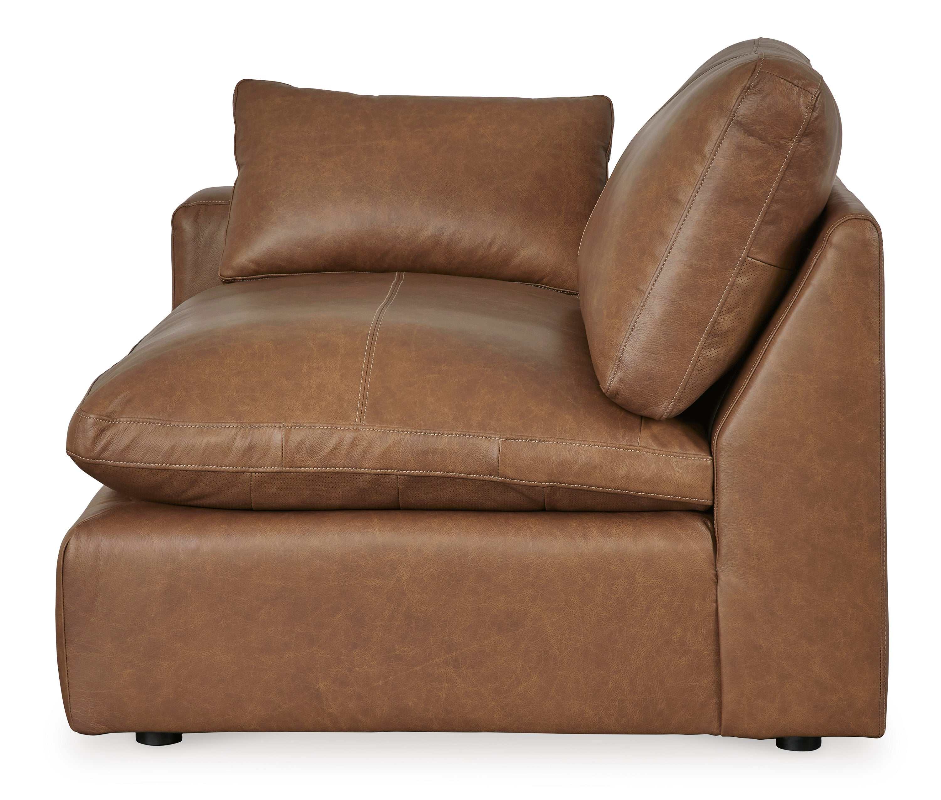 Emilia Caramel Leather Modular Sectional Units