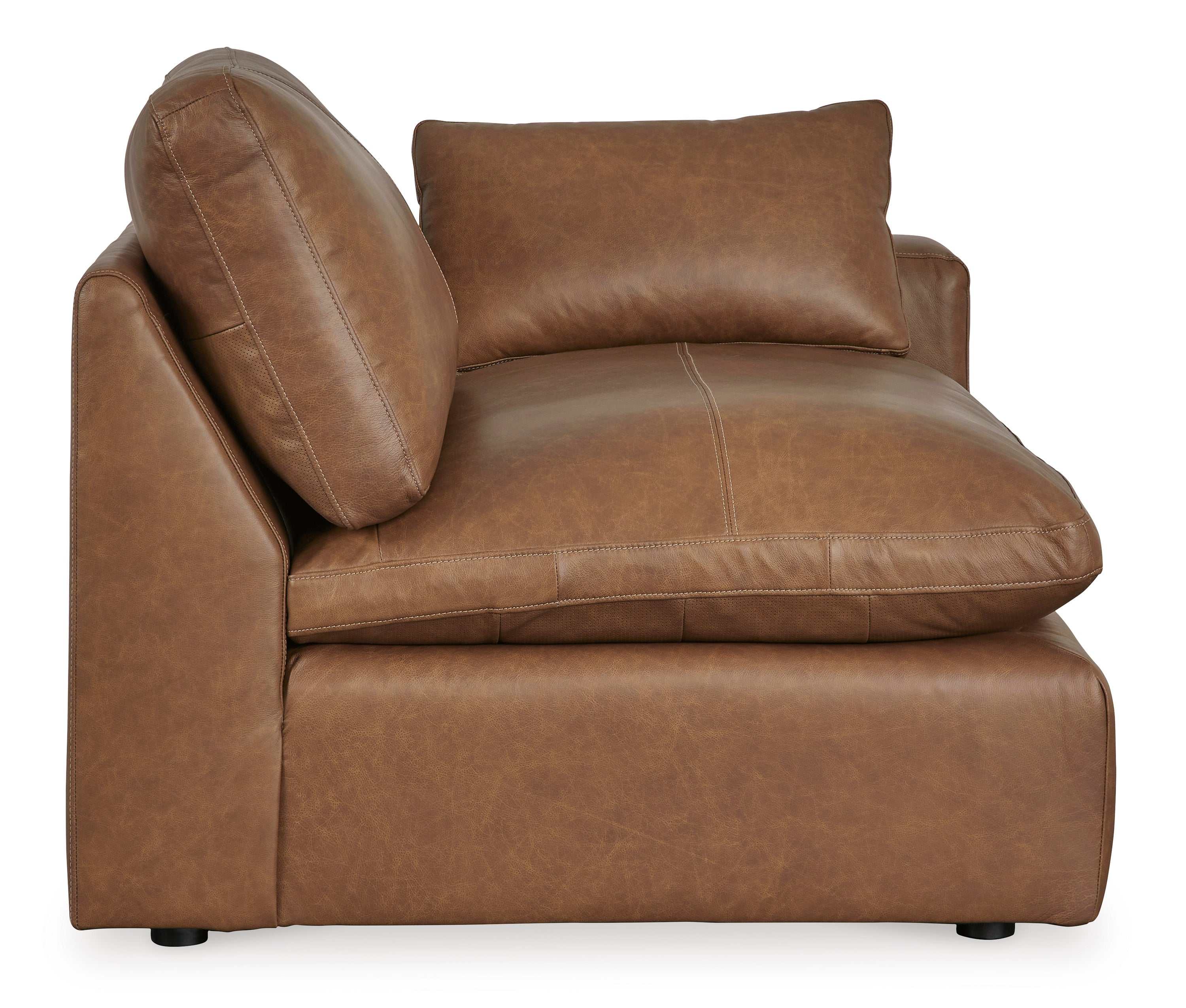 Emilia Caramel Leather Modular Sectional Units