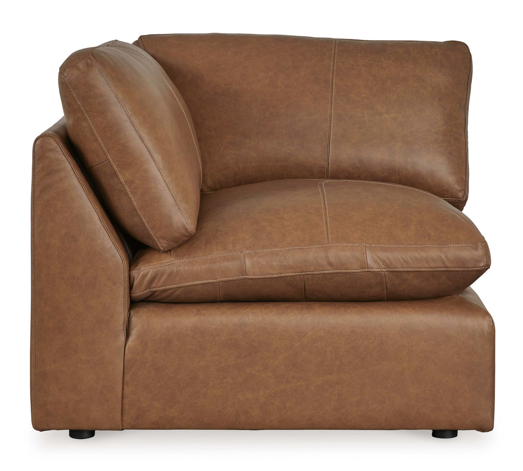 Emilia Caramel Leather Modular Sectional Units