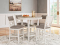 Erinberg Antique White 5 Pc. Counter Height Dining Room Set