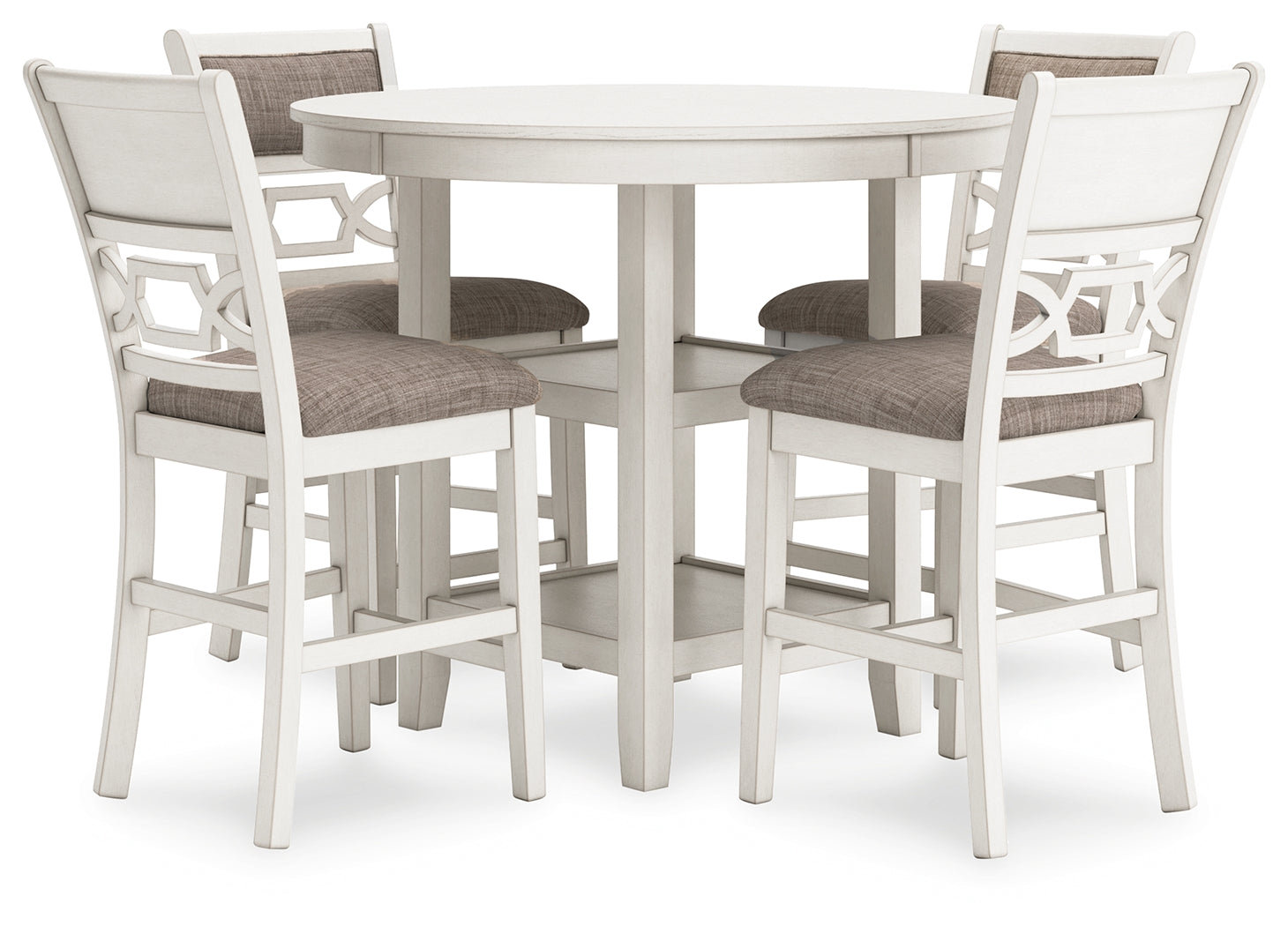 Erinberg Antique White 5 Pc. Counter Height Dining Room Set