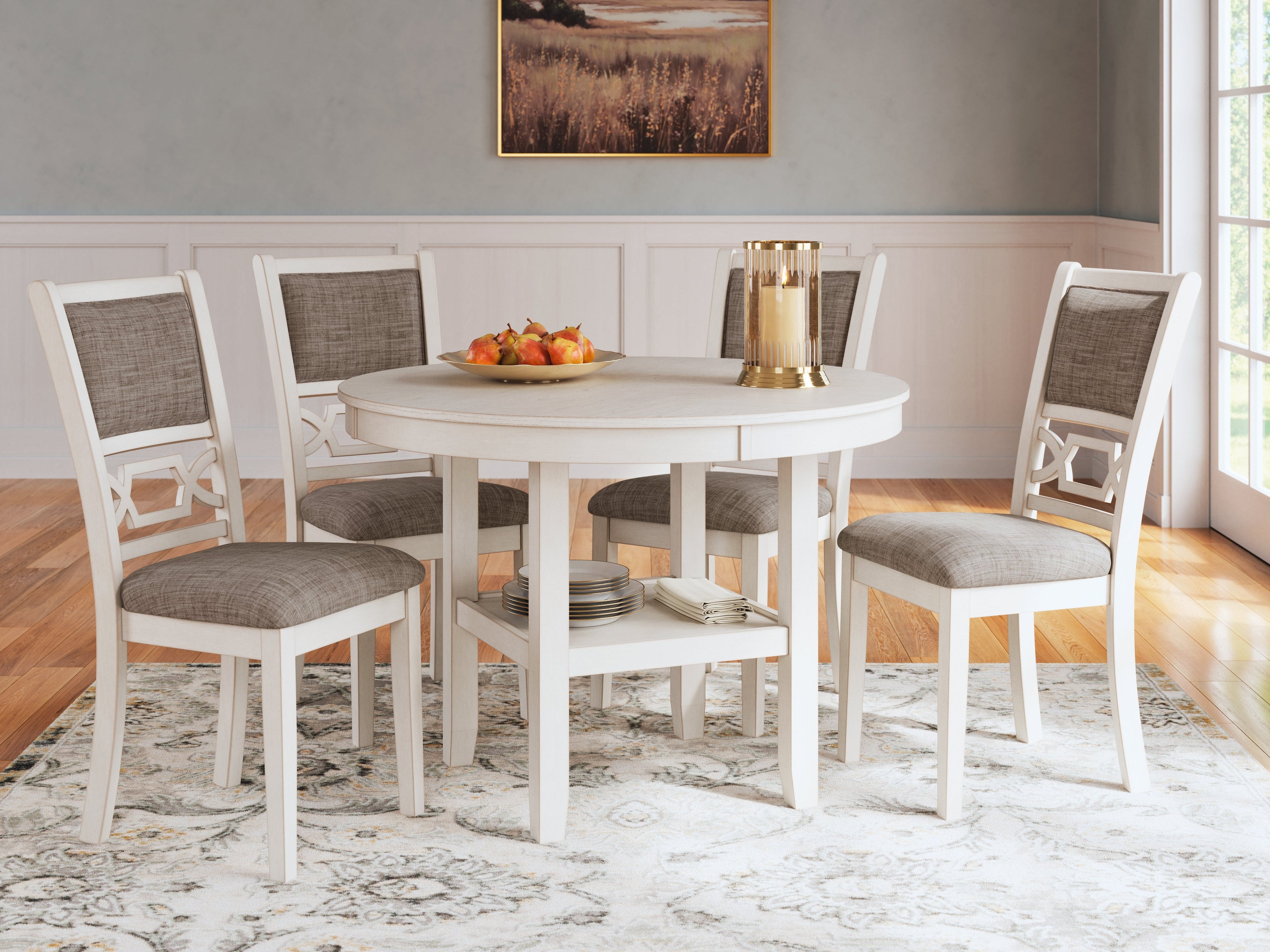 Erinberg Antique White 5 Pc. Dining Room Set