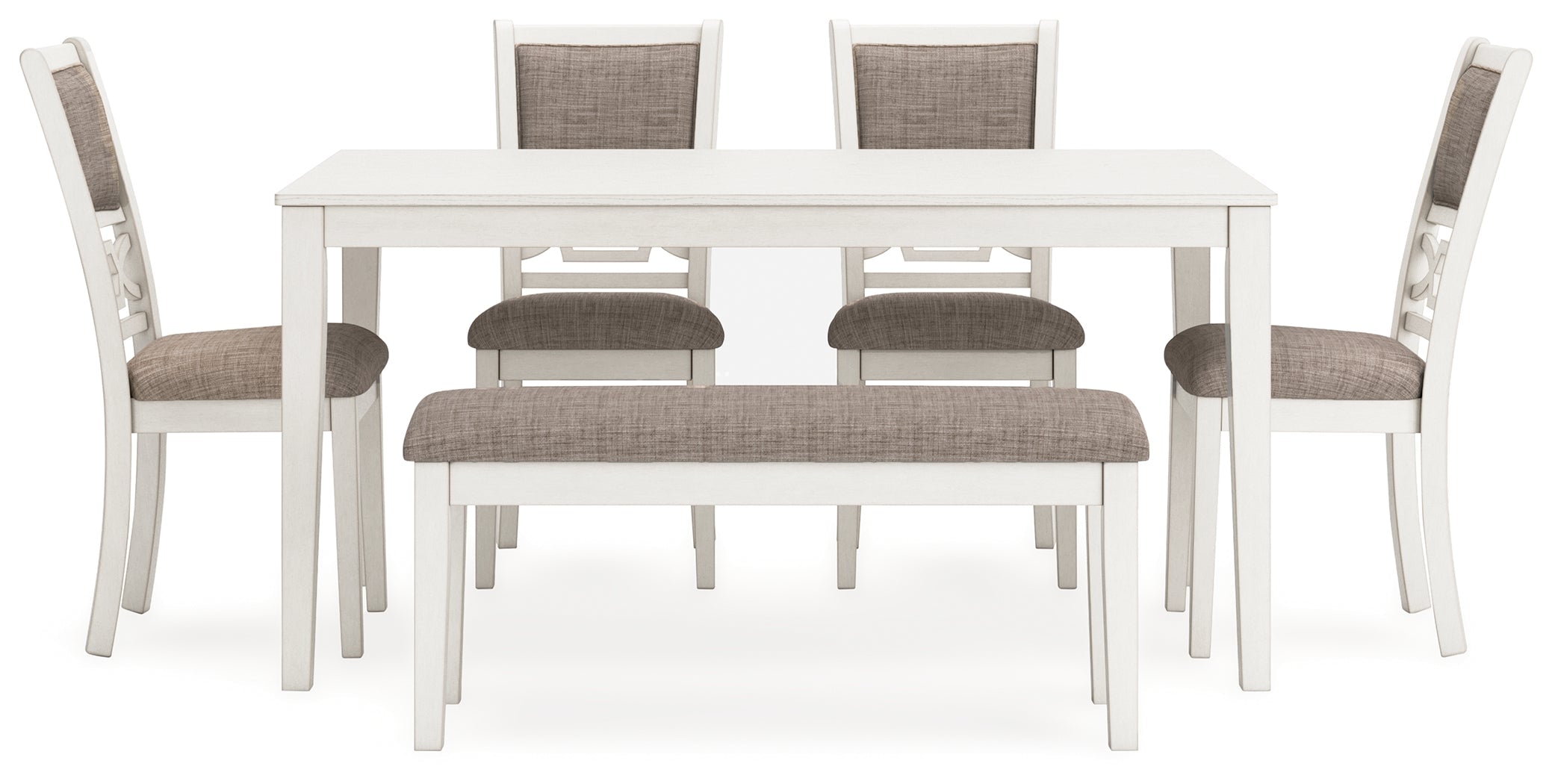 Erinberg Antique White Dining Room Set / 6pc