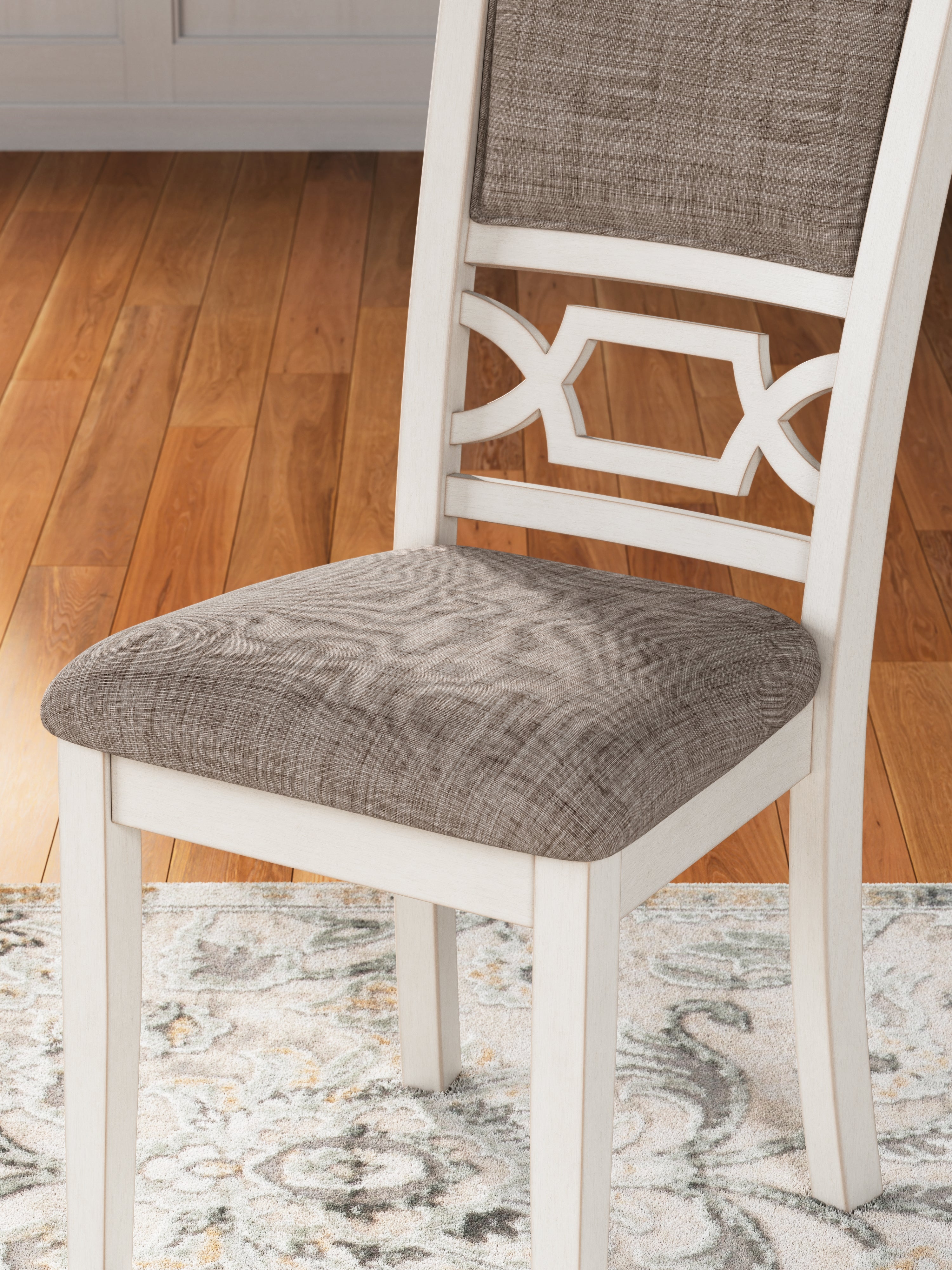 Erinberg Antique White Dining Room Set / 6pc