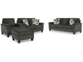 Erinslane Dusk Sofa, Loveseat, Chair and Ottoman