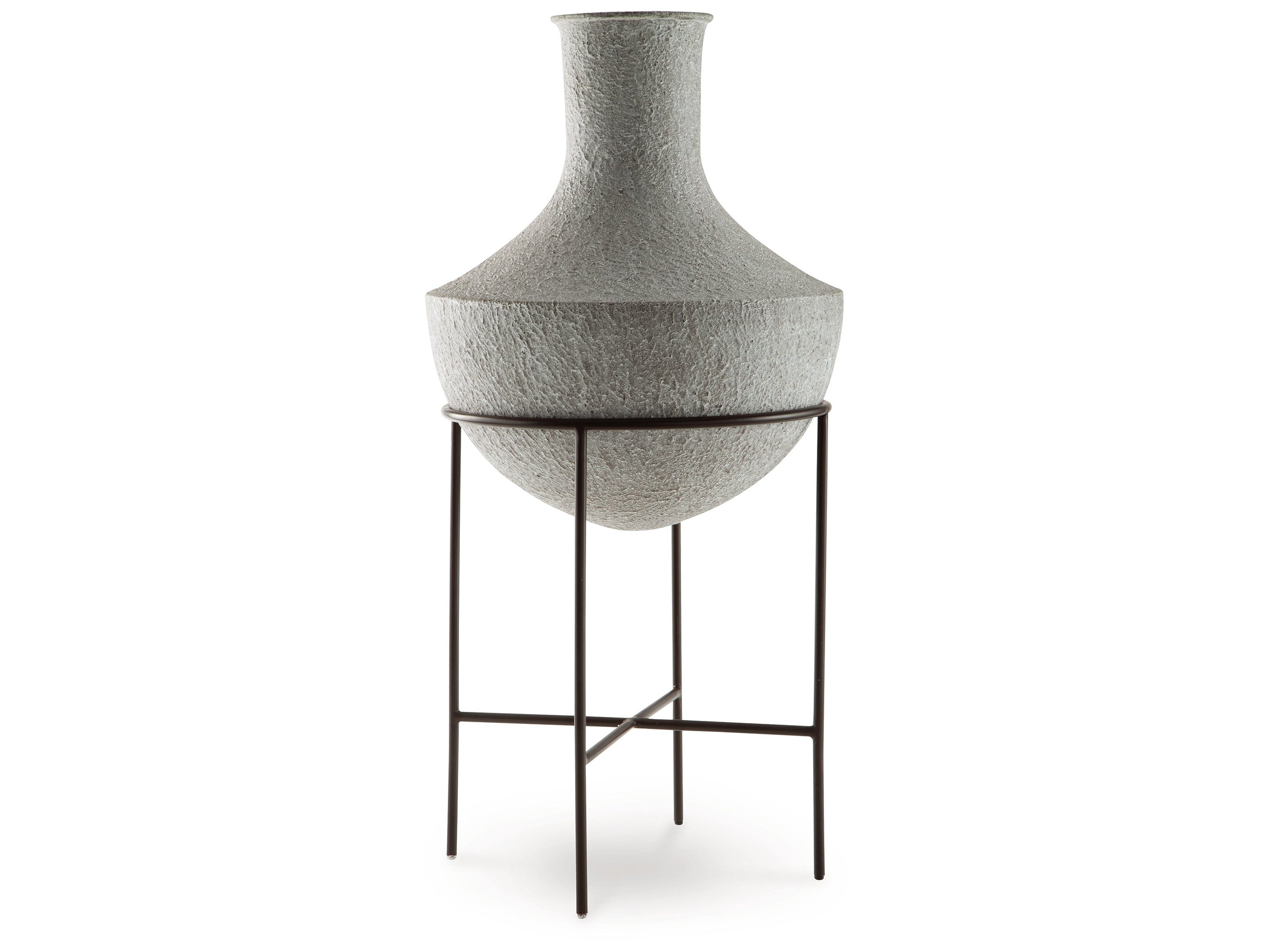 Estonbank Distressed Cream Vase 28"