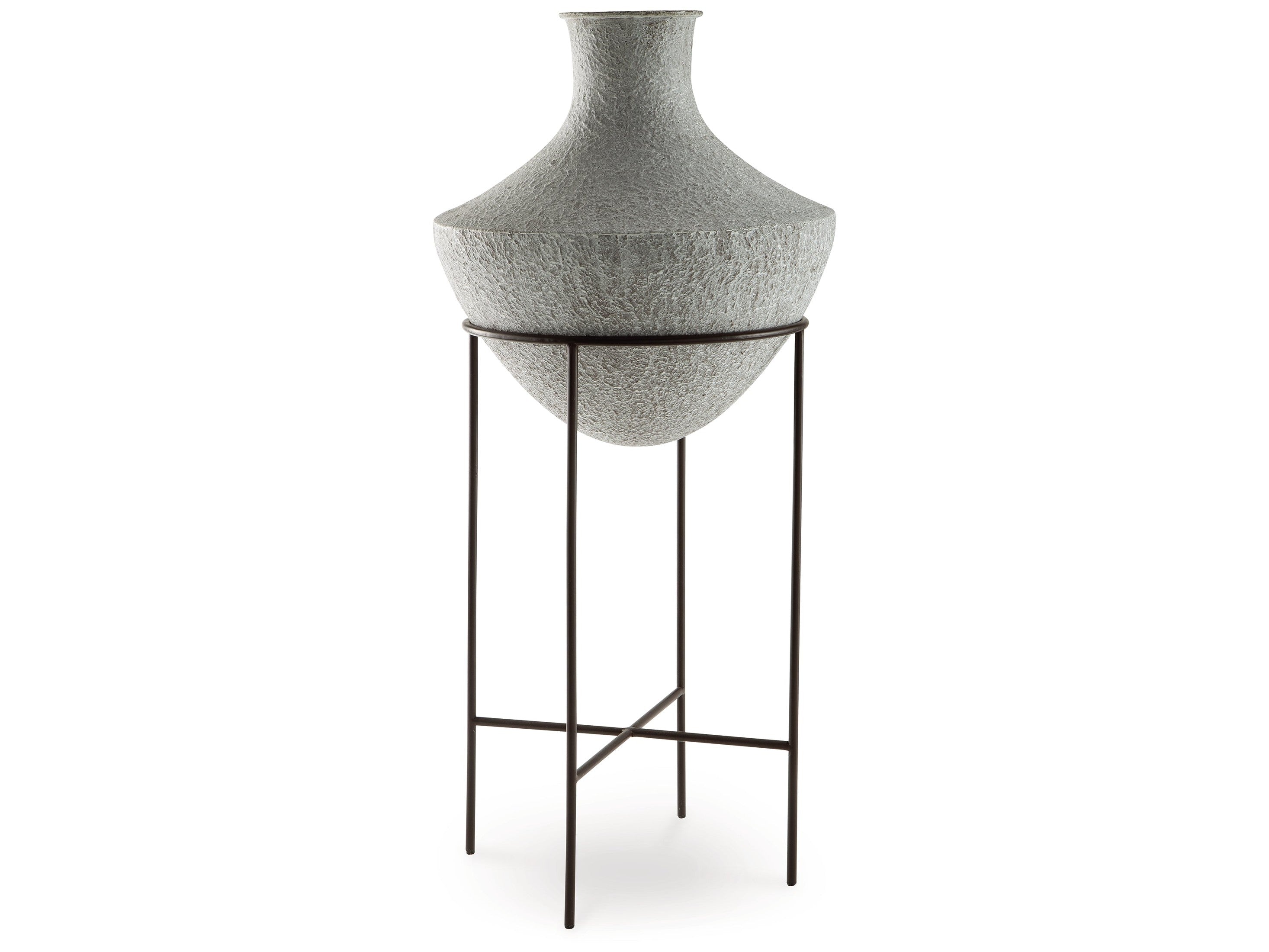 Estonbank Distressed Cream Vase 35"