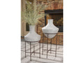 Estonbank Distressed Vase Set, Cream