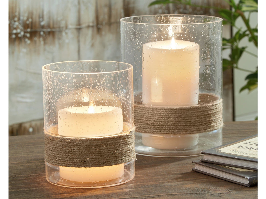 Eudocia Clear Candle Holder (Set of 2)