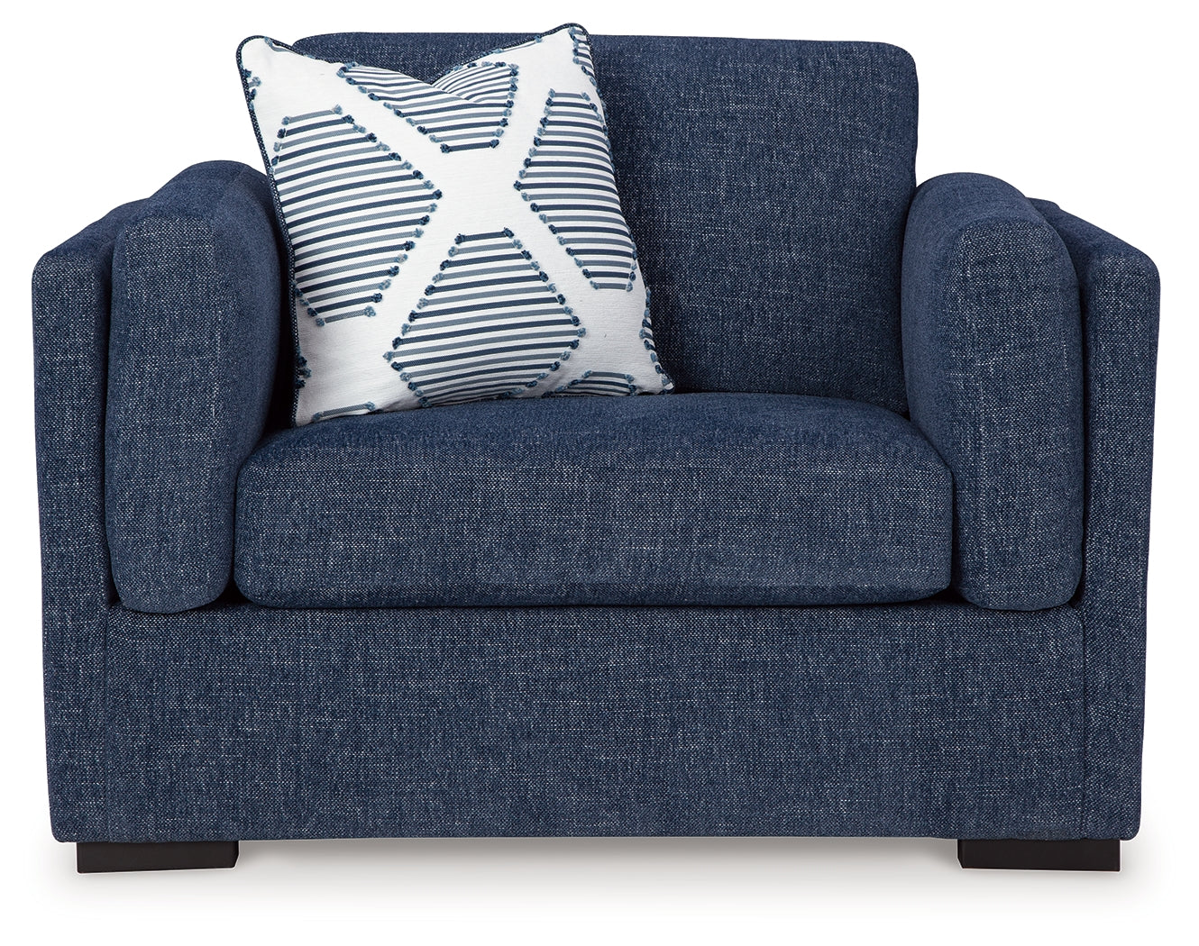 Evansley Navy Oversized Chair & Ottoman