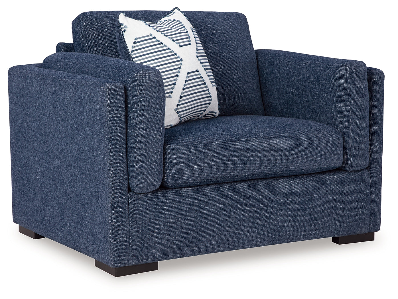 Evansley Navy Oversized Chair & Ottoman