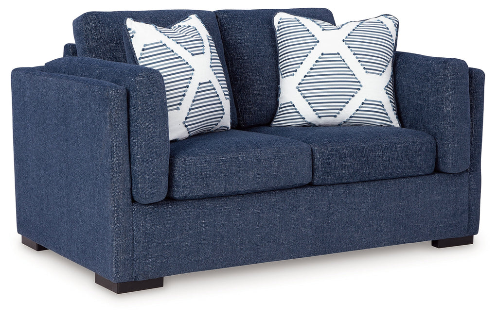 Evansley Navy Sofa & Loveseat