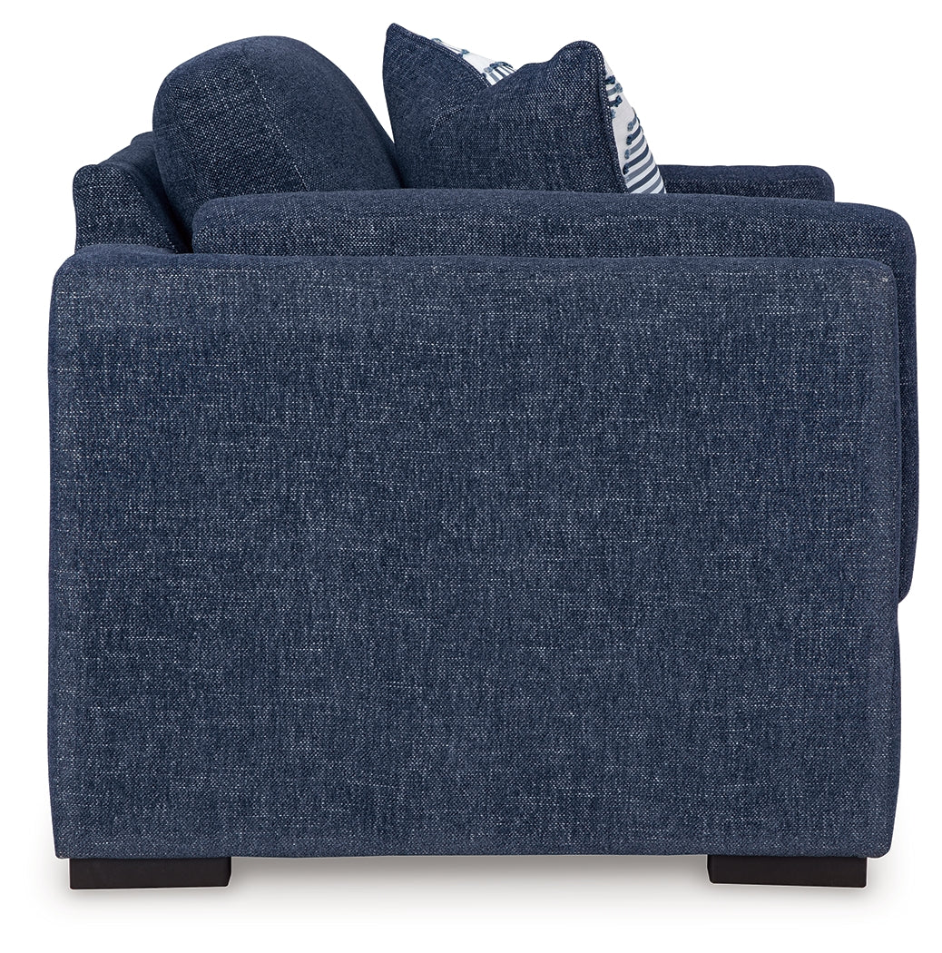 Evansley Navy Sofa & Loveseat & Oversized Chair & Ottoman