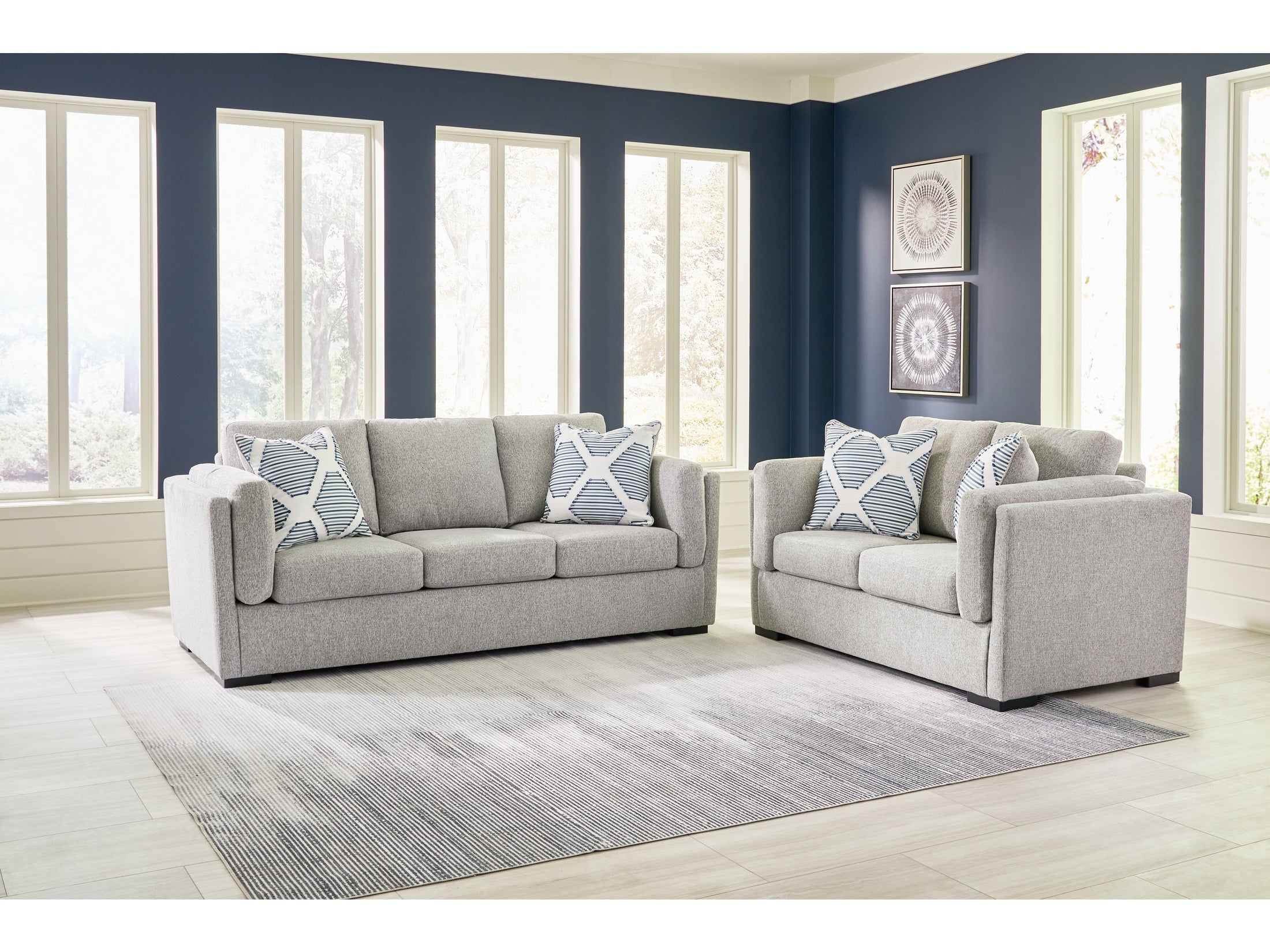 Evansley Sofa and Loveseat