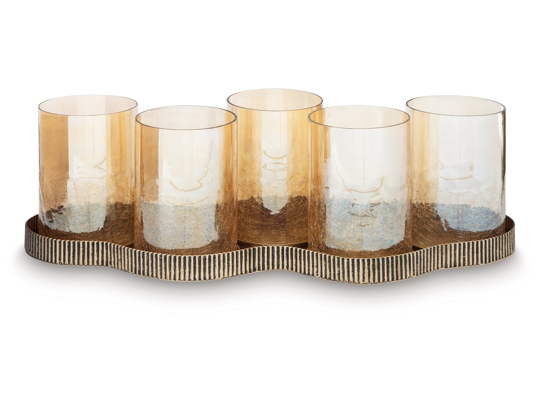 Evereton Antique Gold Candle Holder