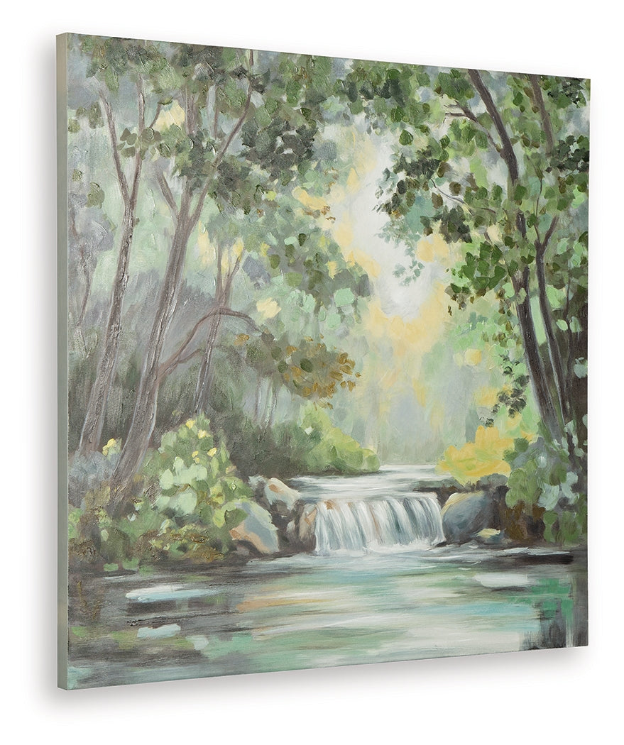 Evermaddick Green/Gray/White Wall Art