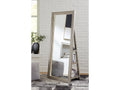 Evesen Champagne Floor Mirror w/ Storage