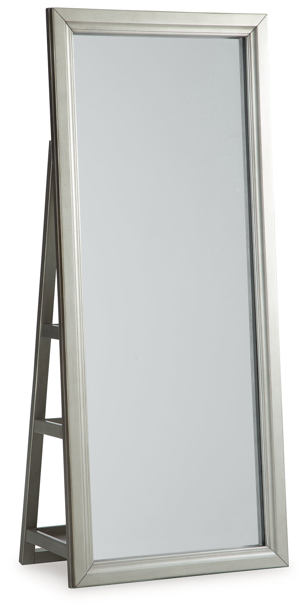 Evesen Champagne Floor Standing Mirror/Storage