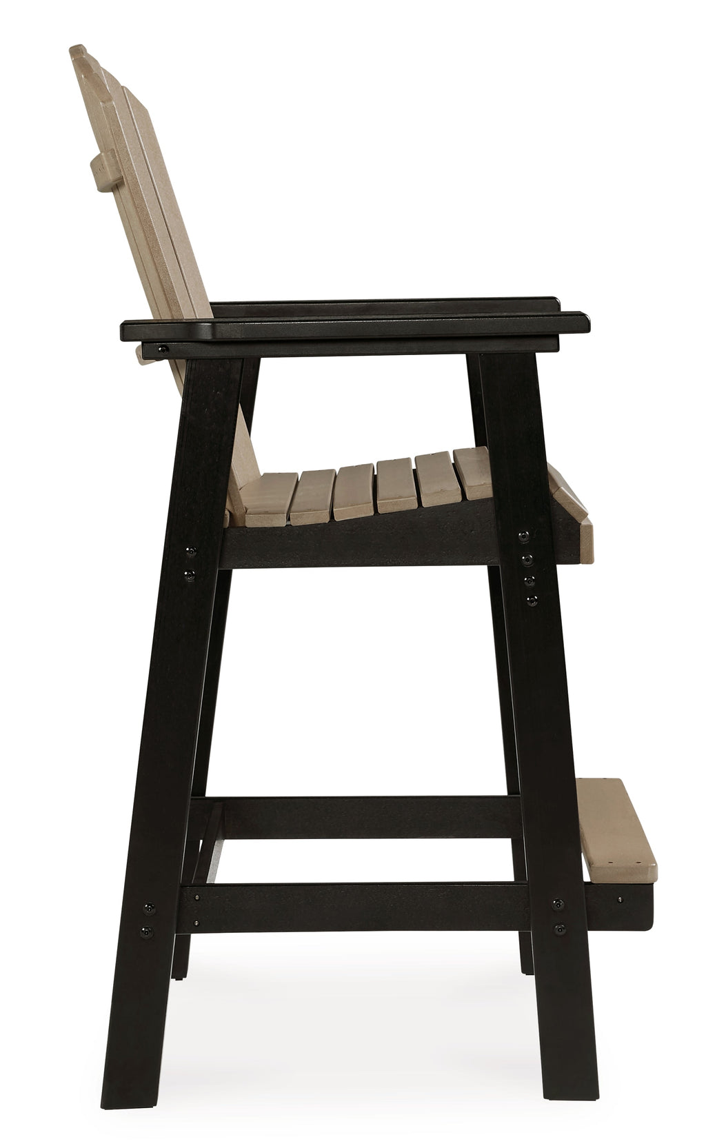 Fairen Trail /Driftwood Outdoor Counter Height Dining Table, Black
