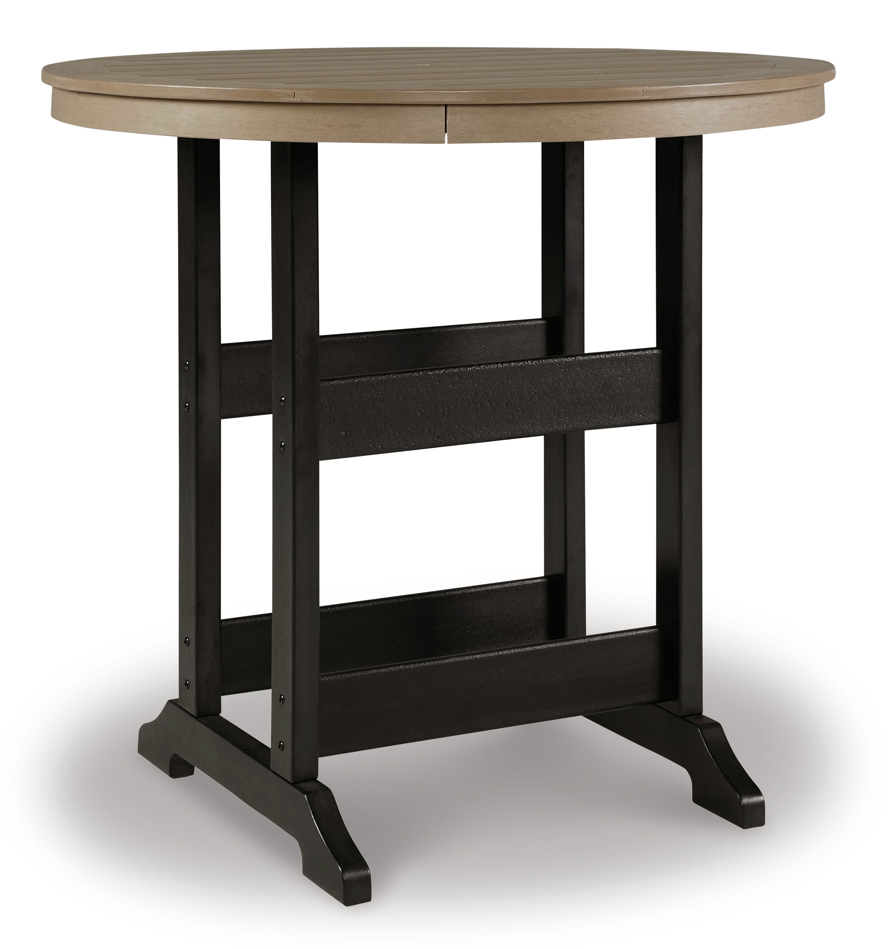 Fairen Trail /Driftwood Outdoor Counter Height Dining Table, Black