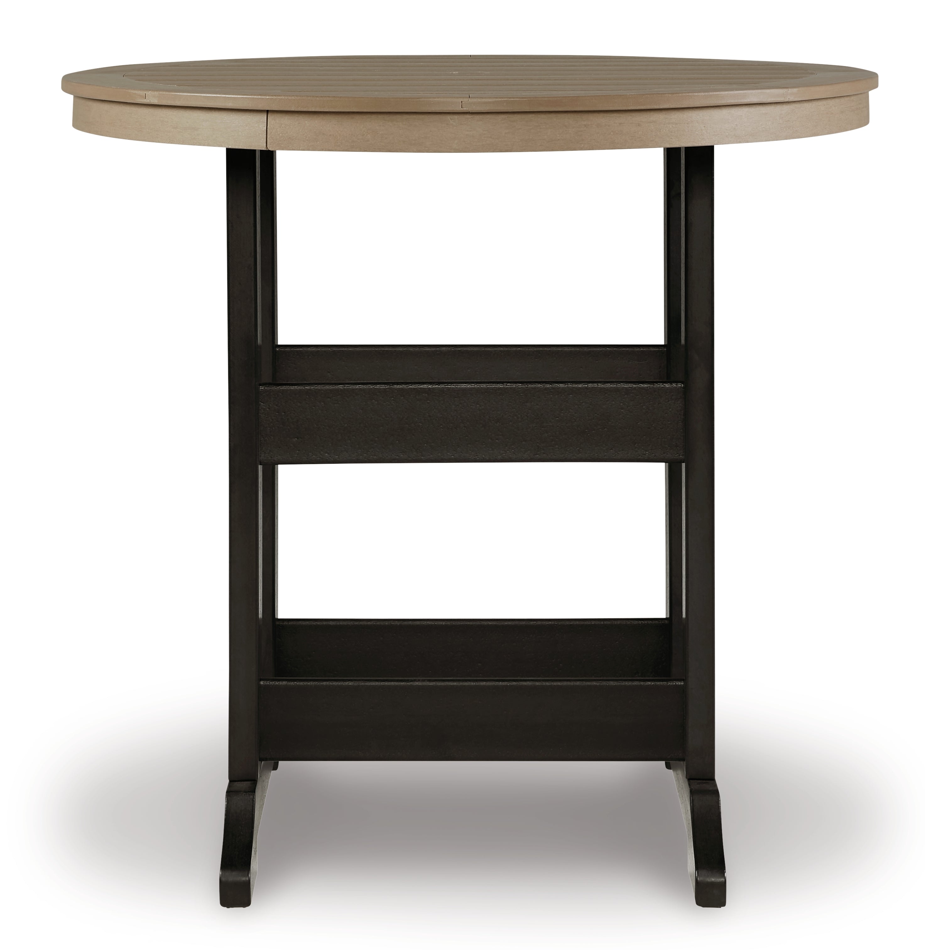 Fairen Trail /Driftwood Outdoor Counter Height Dining Table, Black