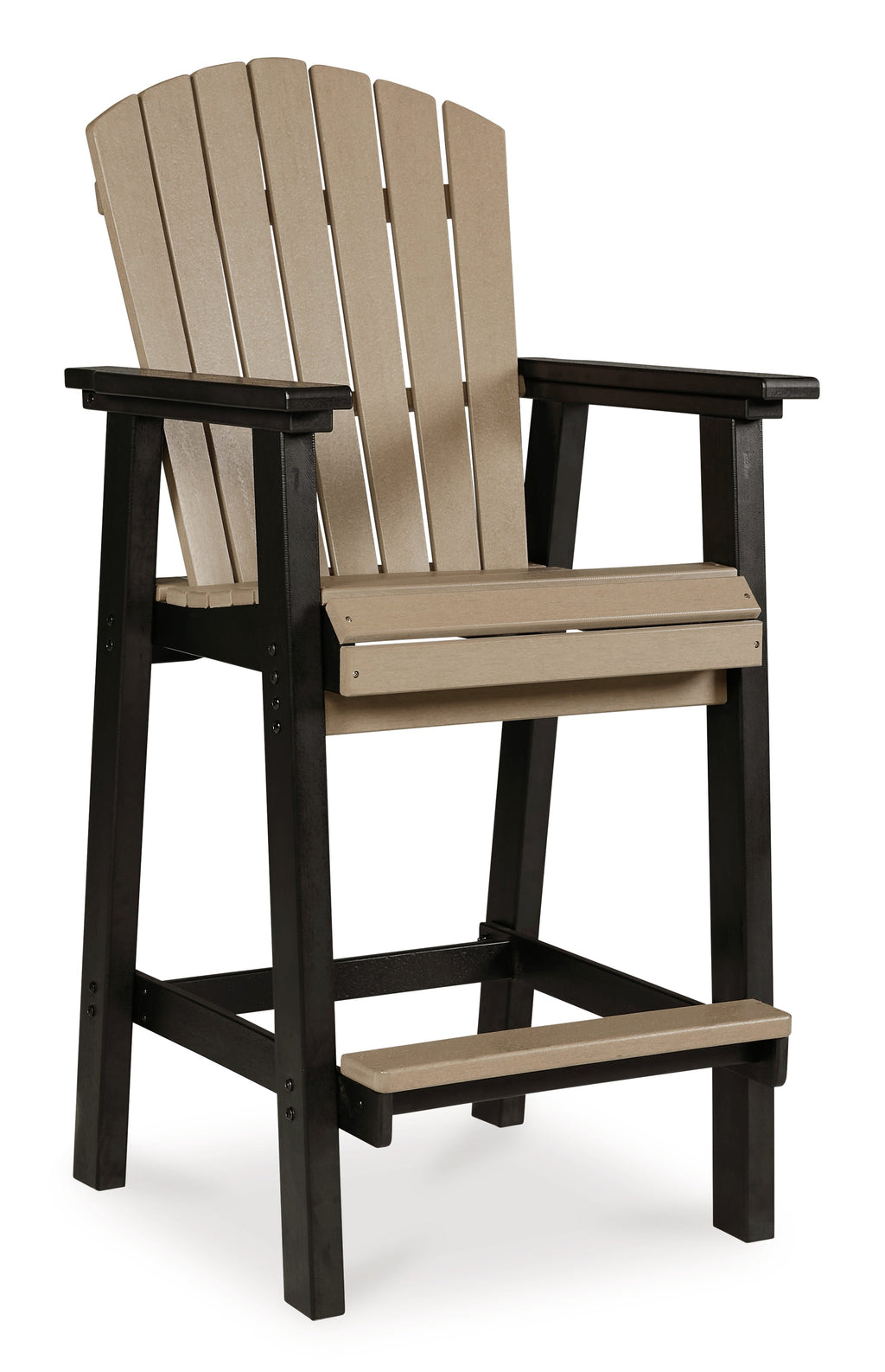 Fairen Trail /Driftwood Outdoor Counter Height Dining Table, Black