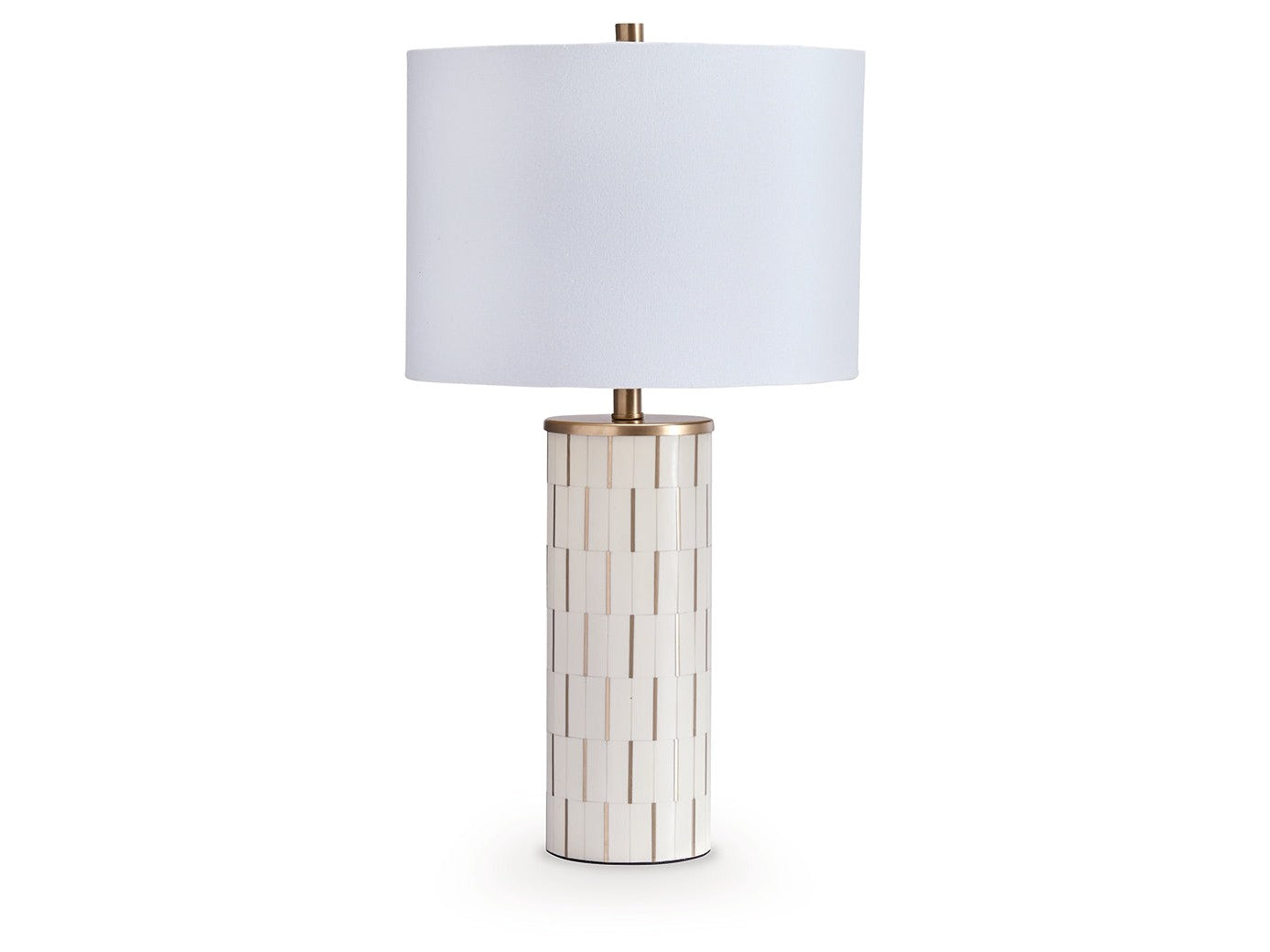 Faridworth White/Gold Poly Table Lamp (1/CN)