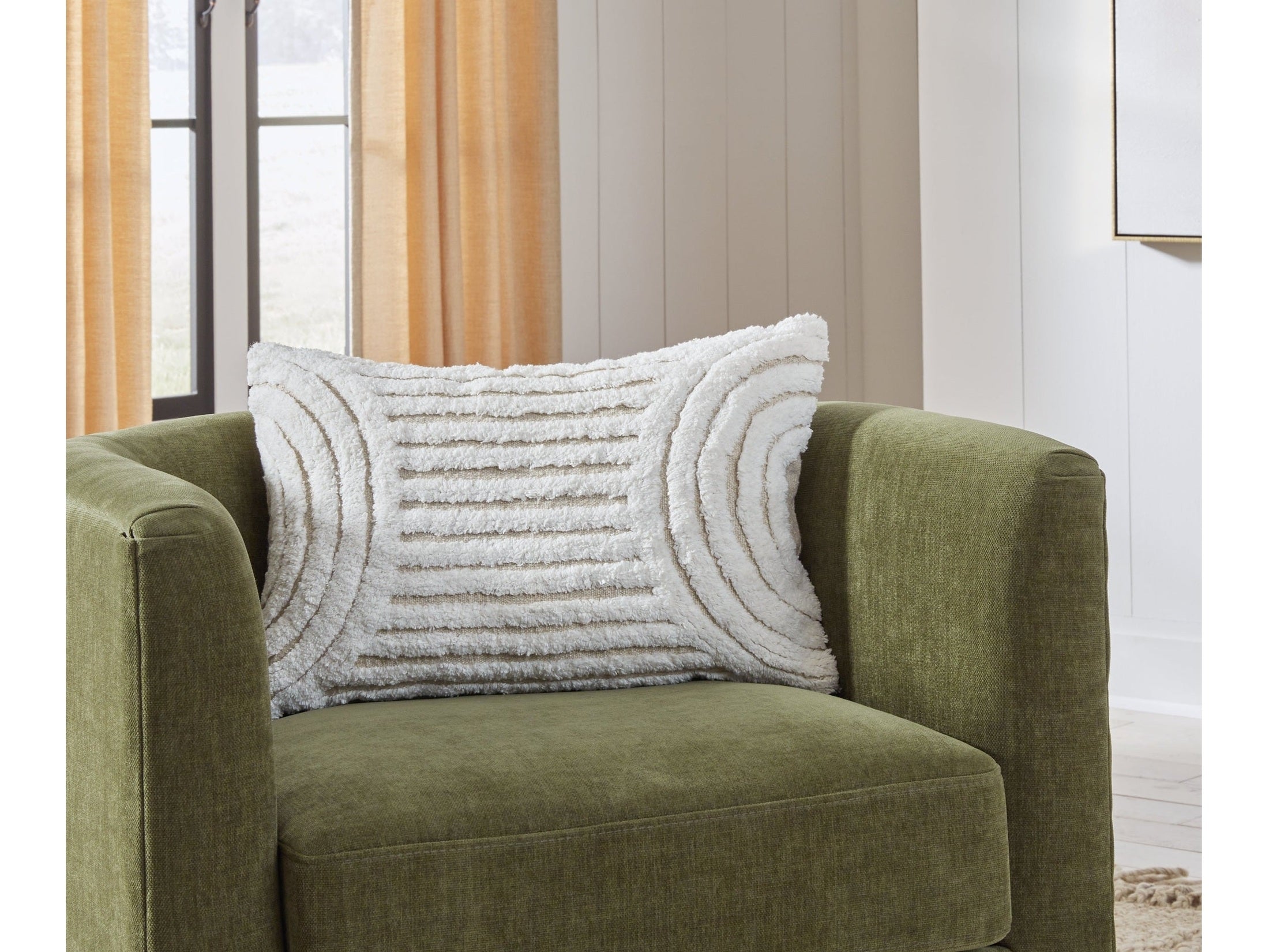 Farissen White/Tan Pillow (Set of 4)