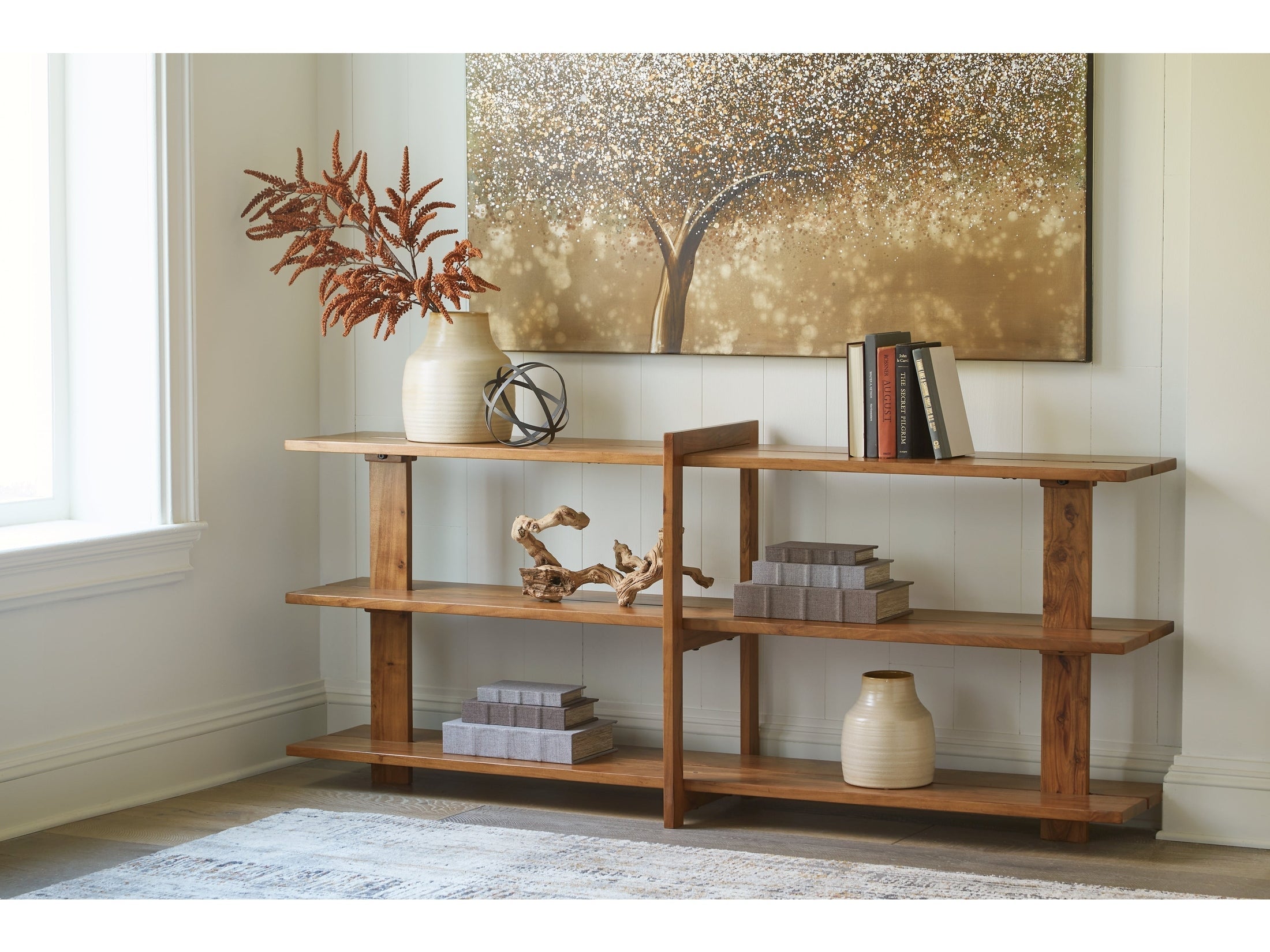 Fayemour Brown Console Sofa Table
