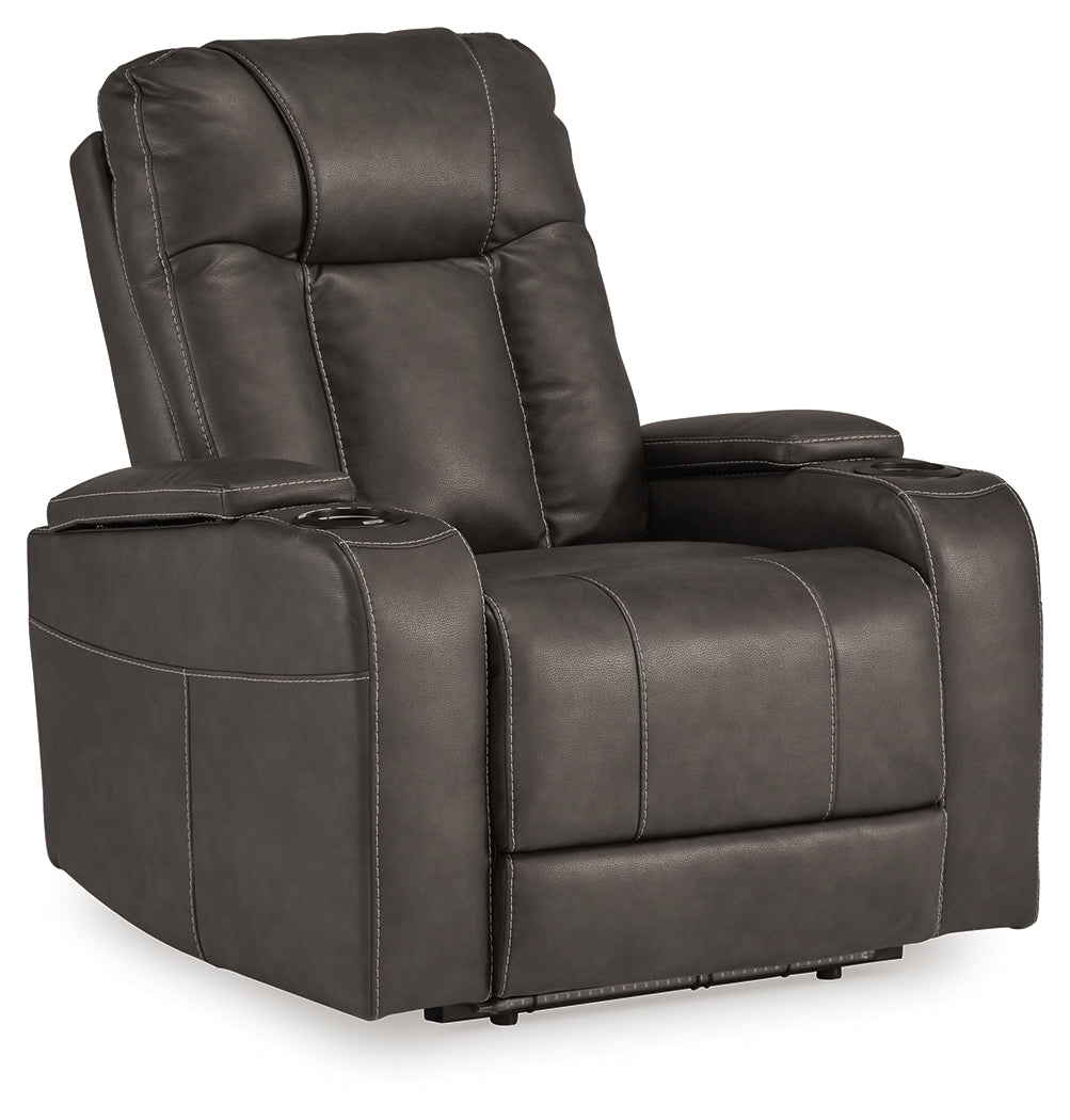 Feazada Gray Power Recliner