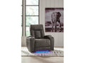 Feazada Gray Power Recliner