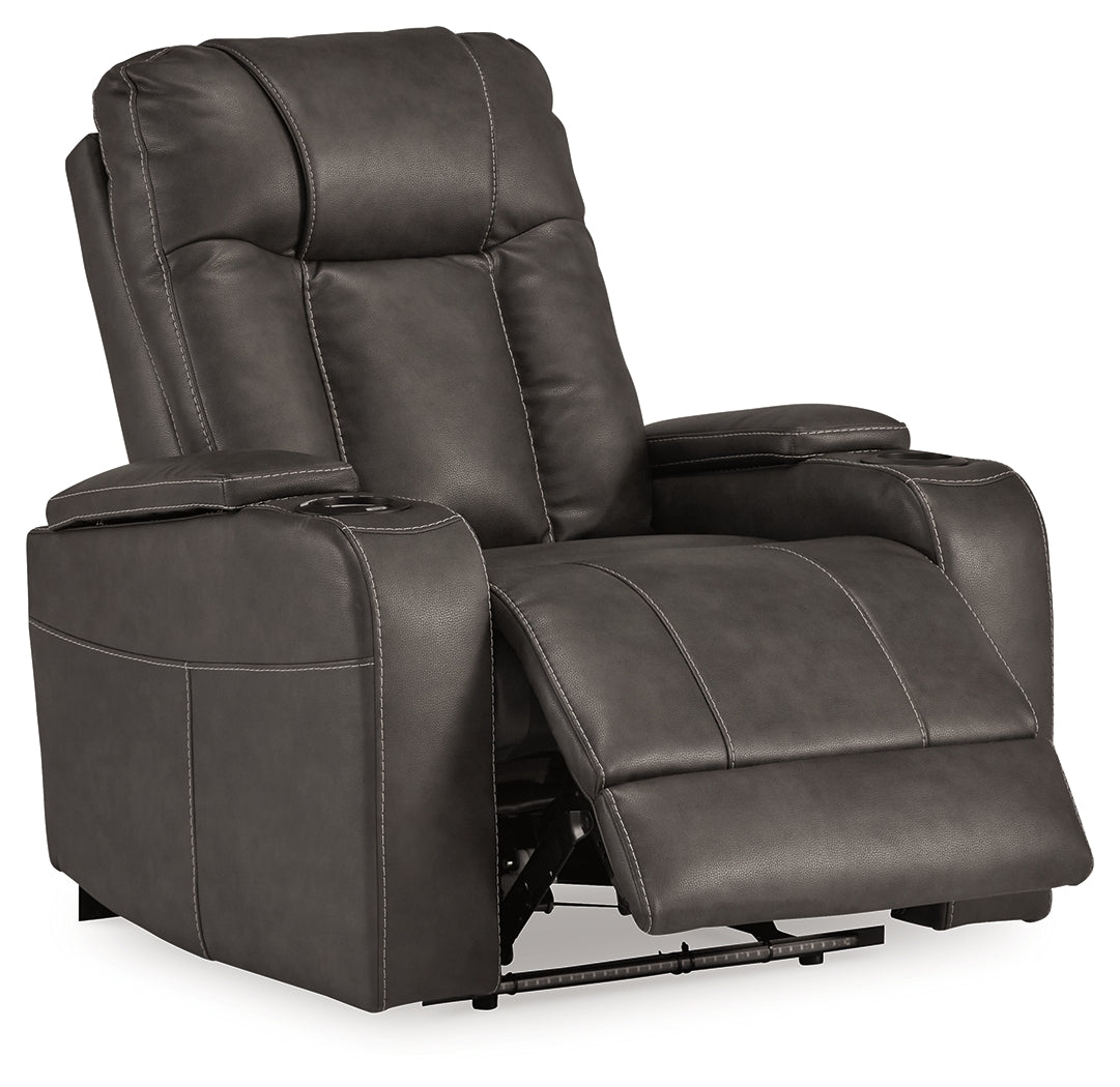 Feazada Gray Power Recliner